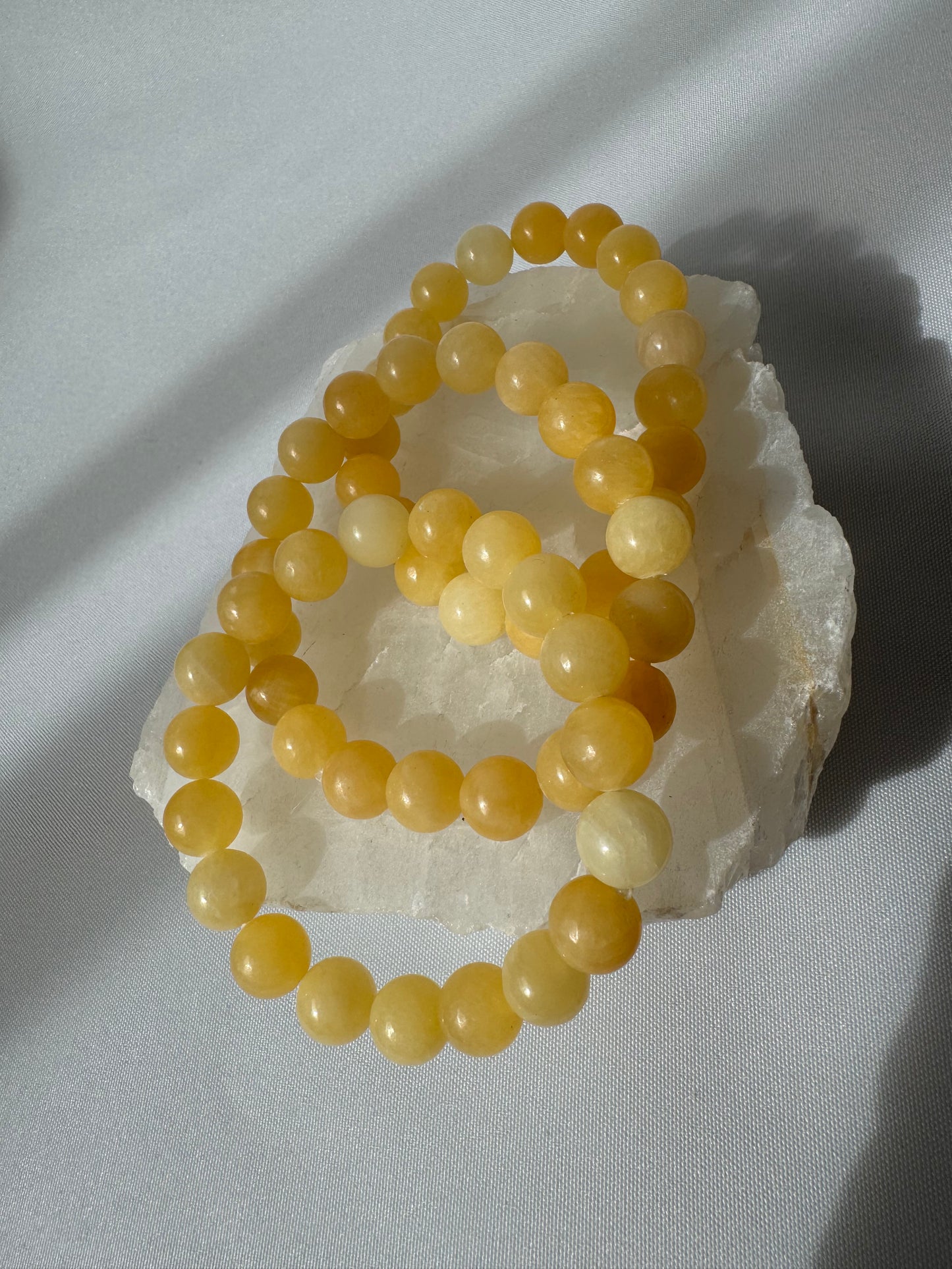 Honey Calcite Bracelet 10mm | Bespoke Crystals