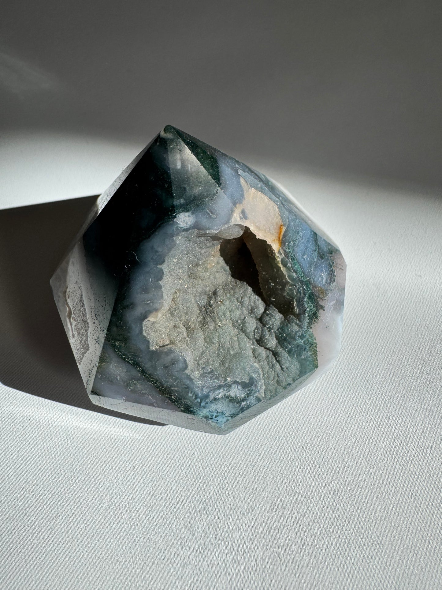 Moss Agate Diamond | Bespoke Crystals