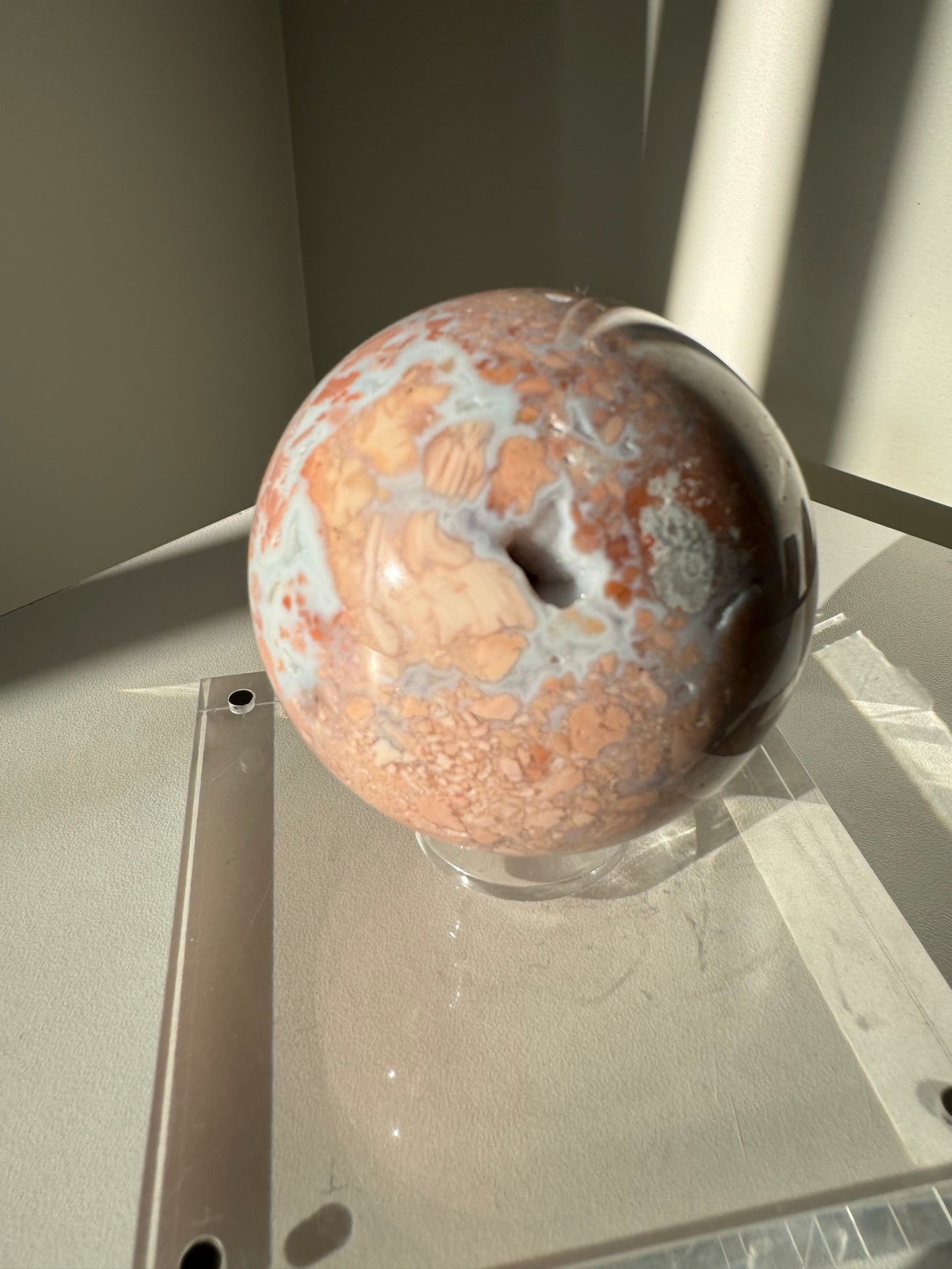 Cotton Candy Agate Sphere | Bespoke Crystals