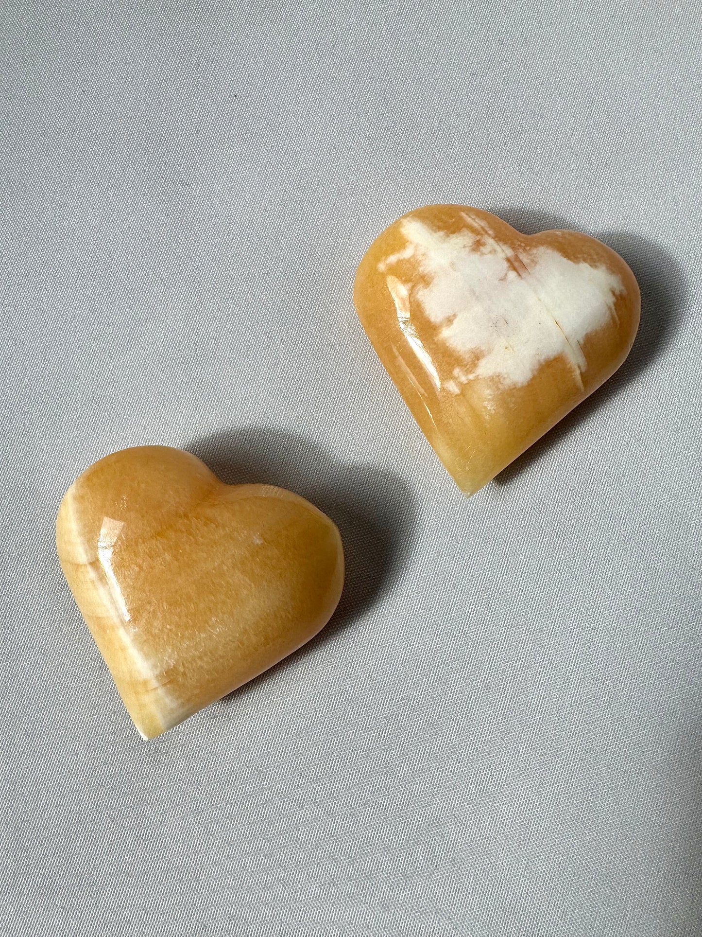 Orange Calcite Heart with Stand | Bespoke Crystals