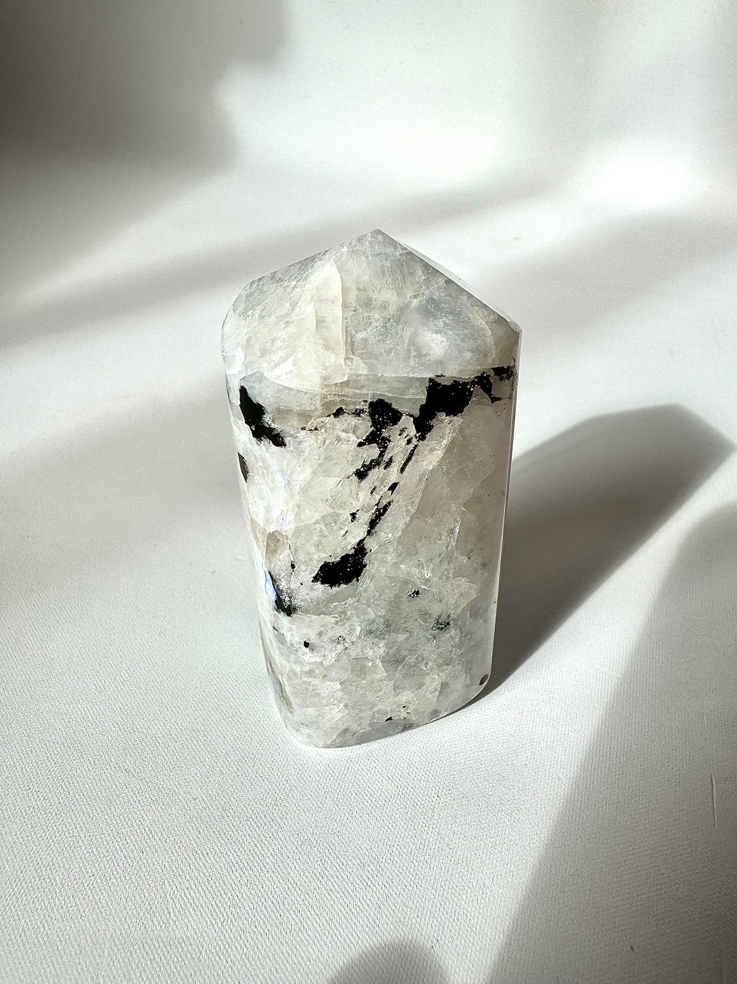 Rainbow Moonstone Tower | Bespoke Crystals