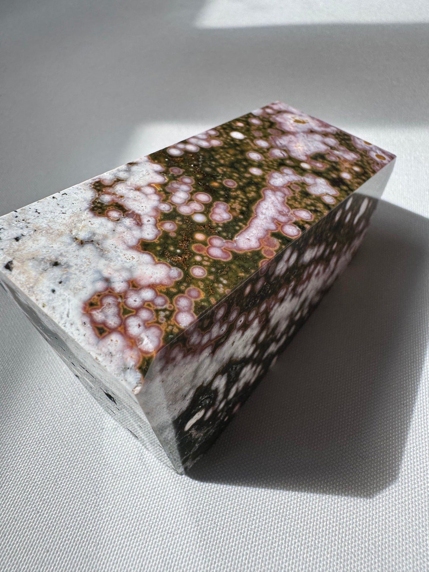 Orbicular Ocean Jasper Freeform #A5 | Bespoke Crystals