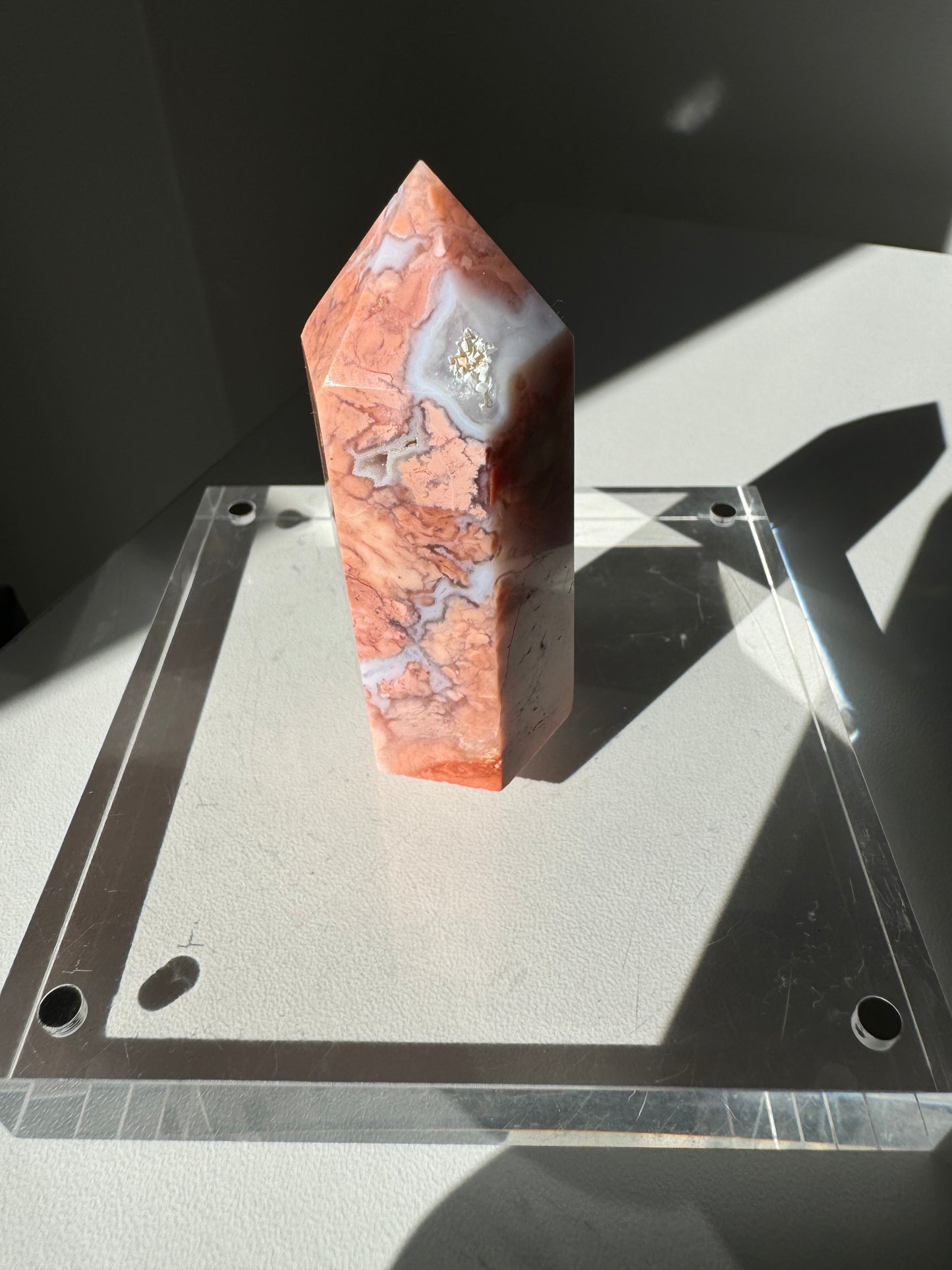 Cotton Candy Agate Point #3 | Bespoke Crystals