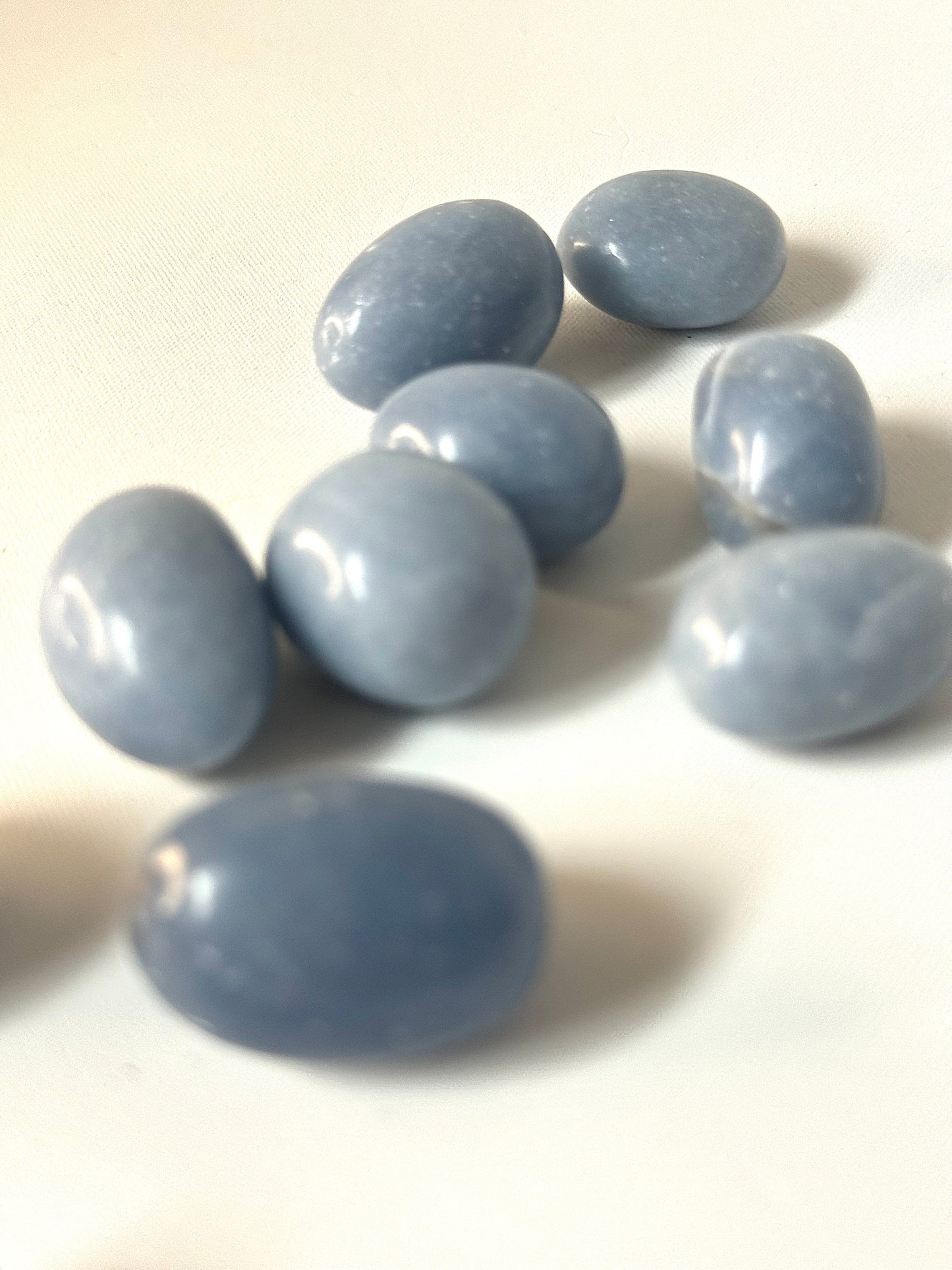 Angelite Tumble Stones | Bespoke Crystals