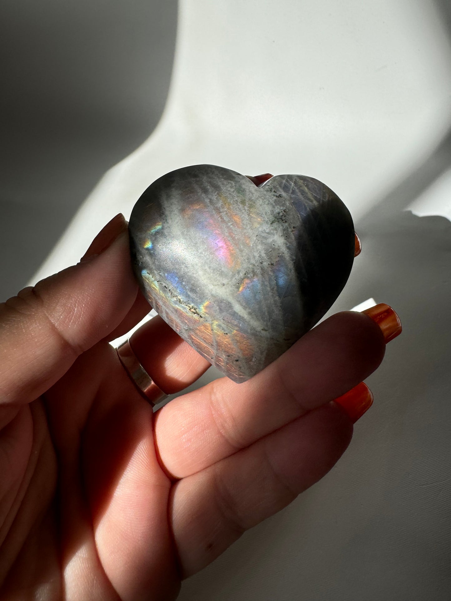 Labradorite Puffy Heart #5 | Bespoke Crystals