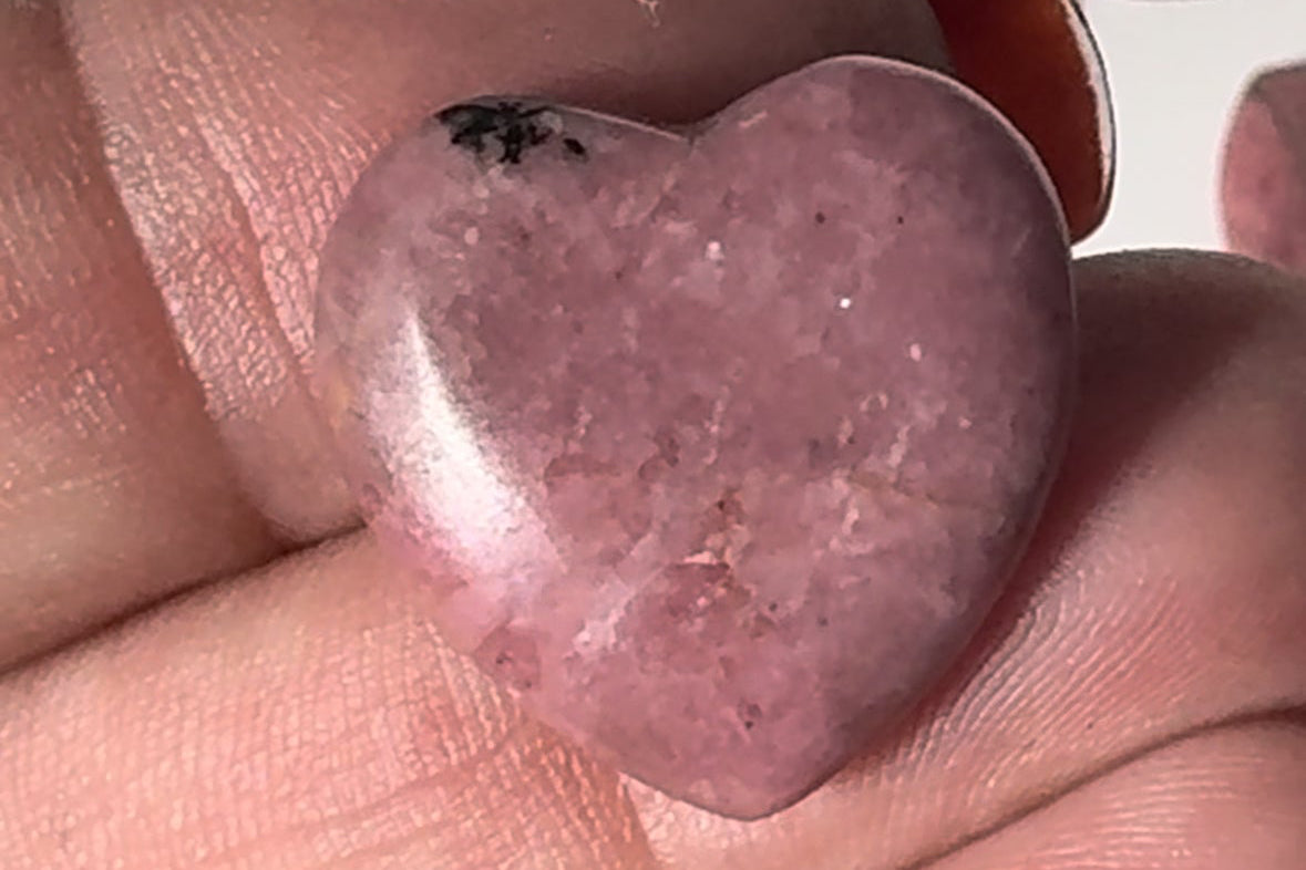Rhodonite Mini Hearts | Bespoke Crystals