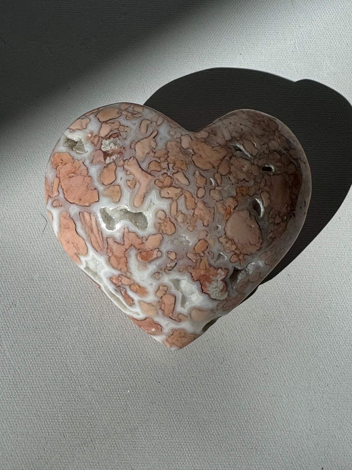 Cotton Candy Agate Hearts | Bespoke Crystals