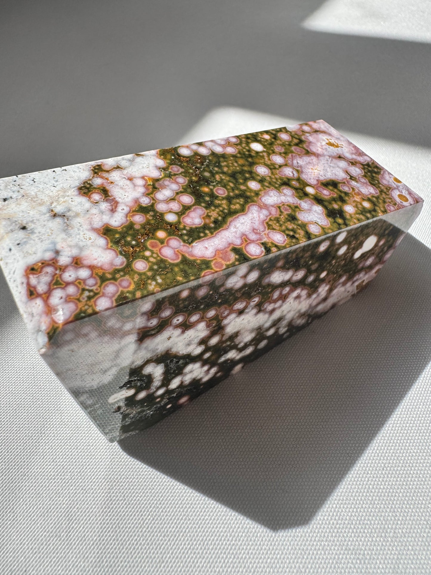 Orbicular Ocean Jasper Freeform #A5 | Bespoke Crystals