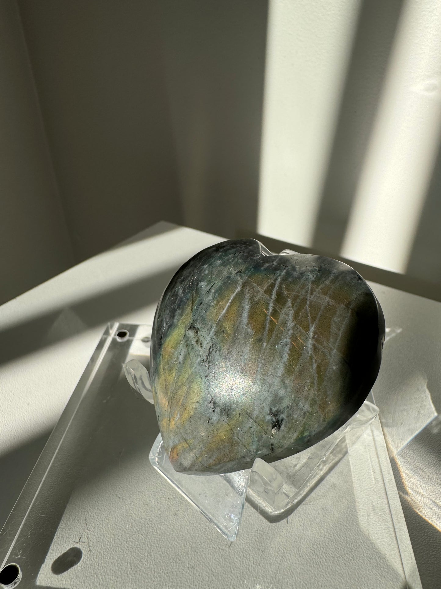 Labradorite Puffy Heart #1| Bespoke Crystals