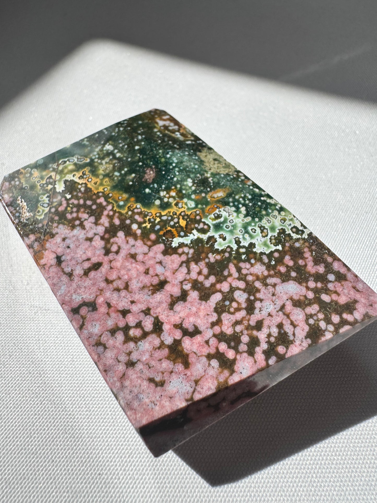 Orbicular Ocean Jasper Freeform #A1 | Bespoke Crystals