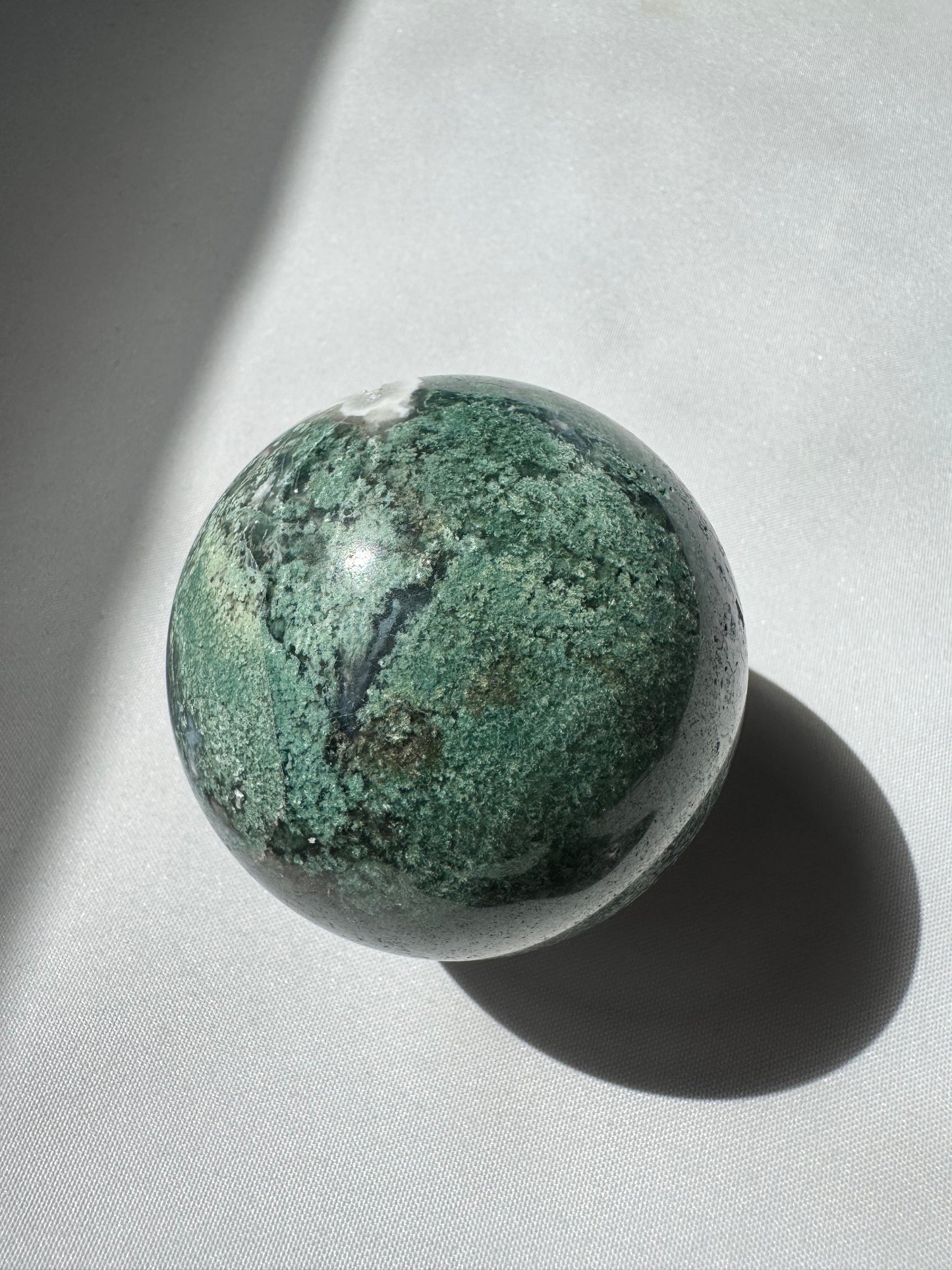 Moss Agate Sphere #2 | Bespoke Crystals