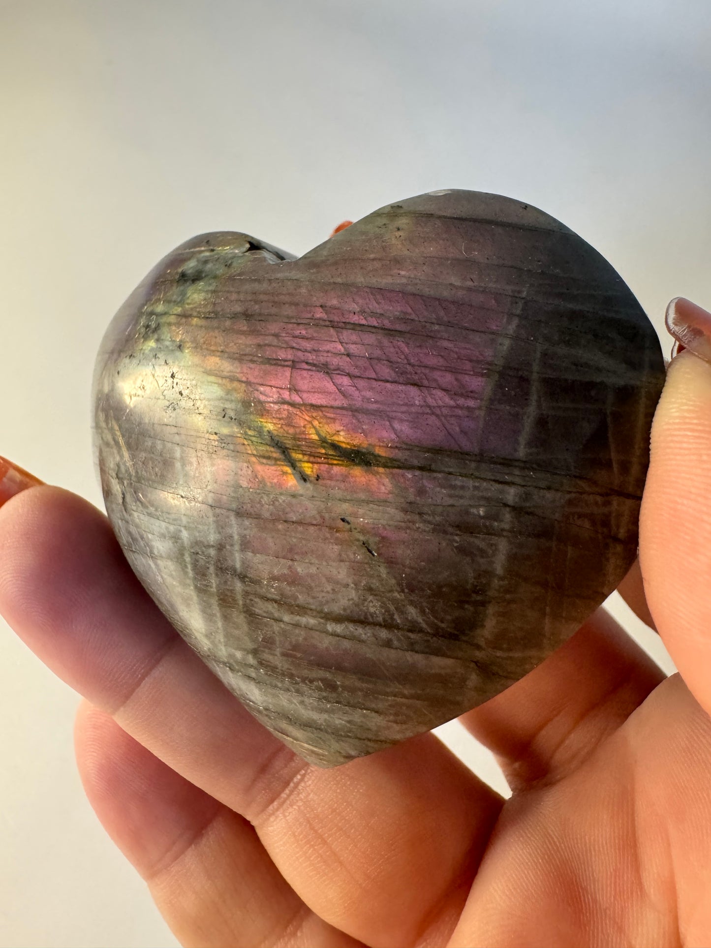 Labradorite Puffy Heart #6 | Bespoke Crystals