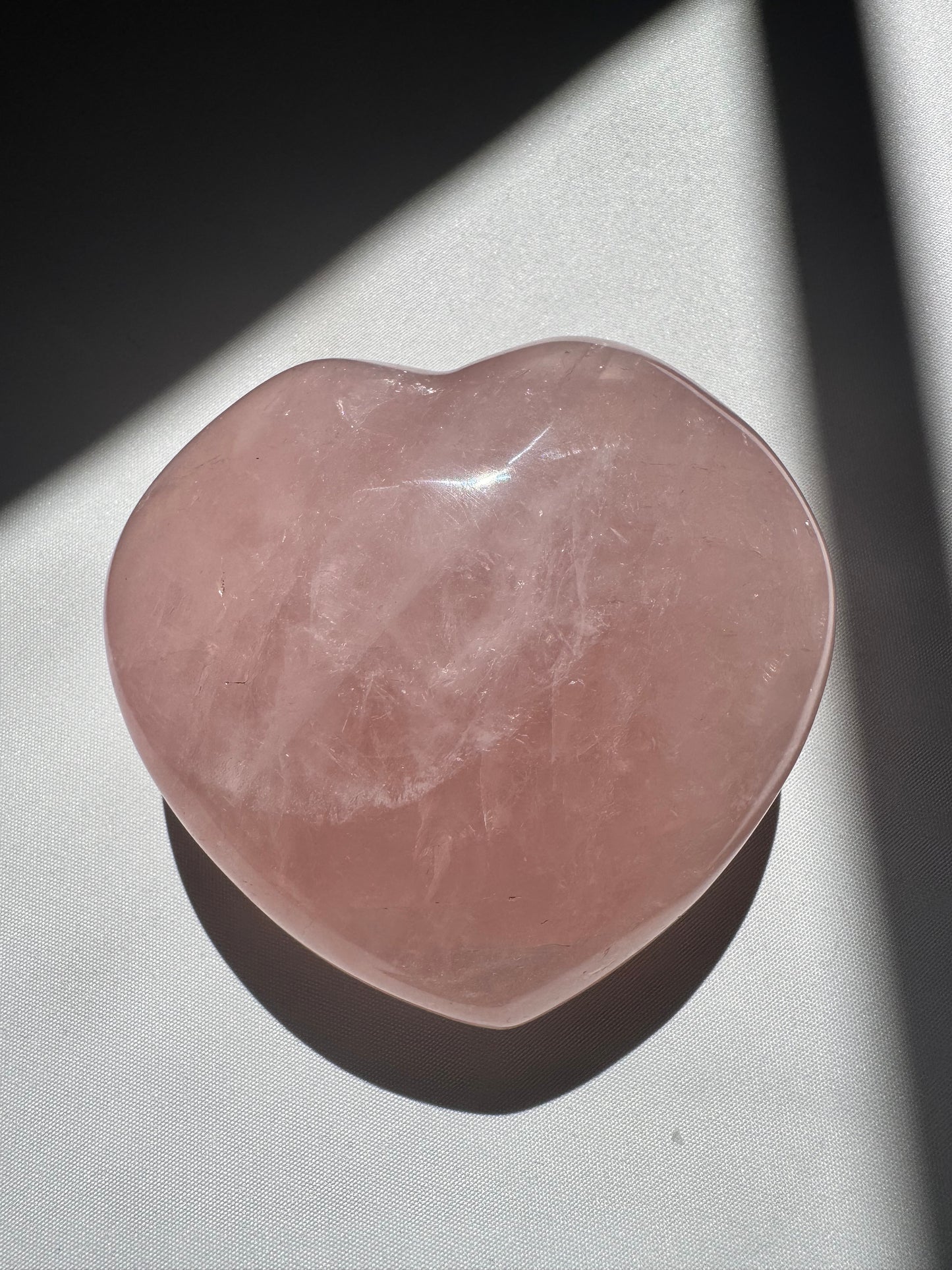Large Rose Quartz Heart | Bespoke Crystals