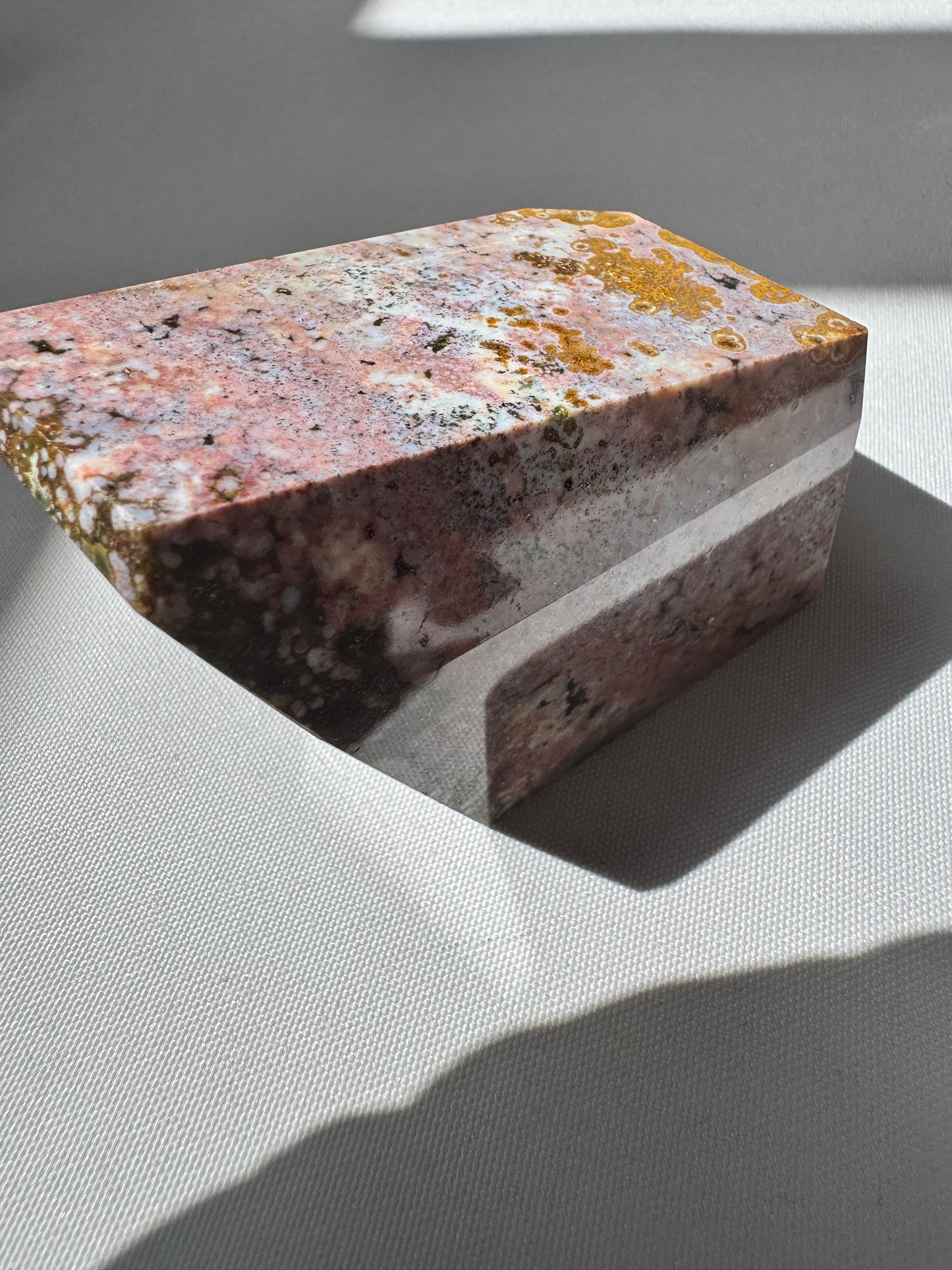 Orbicular Ocean Jasper Freeform #A8 | Bespoke Crystals