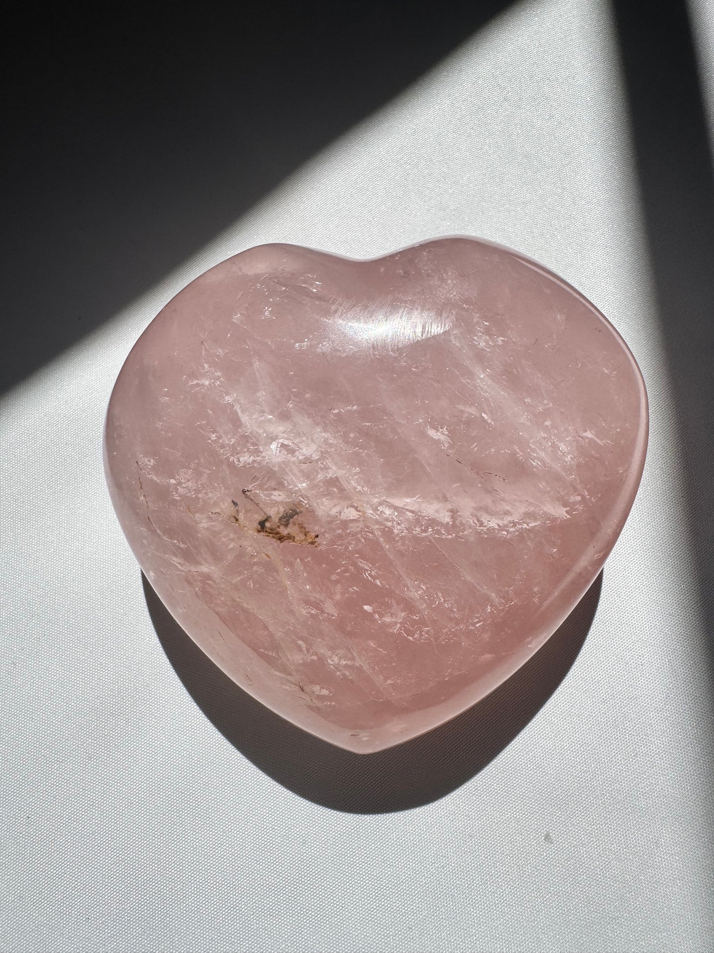 Large Rose Quartz Heart | Bespoke Crystals