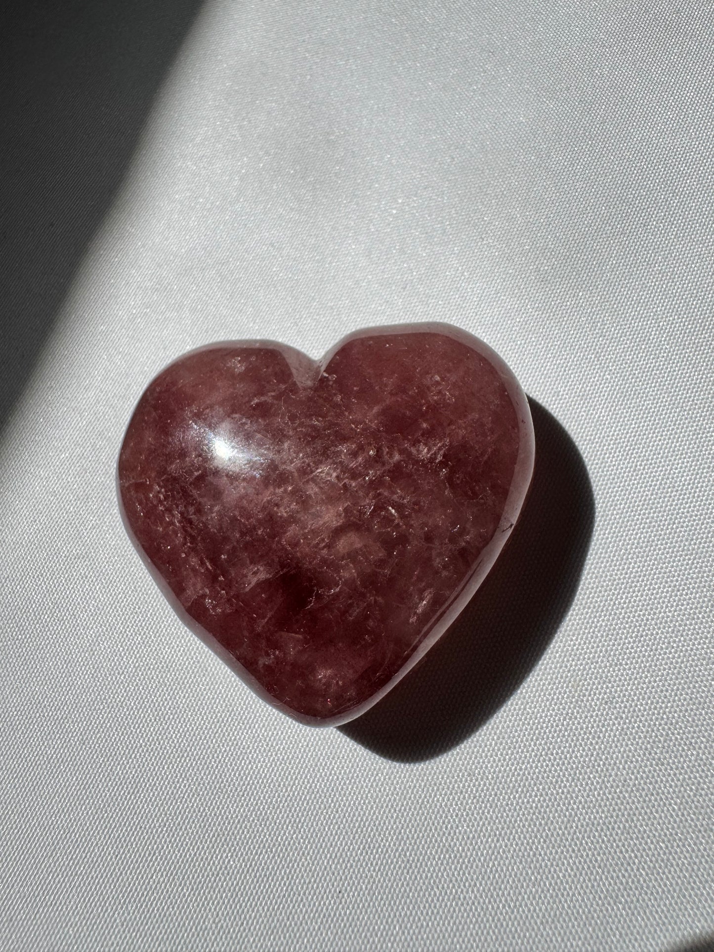 Strawberry Quartz Heart | Bespoke Crystals