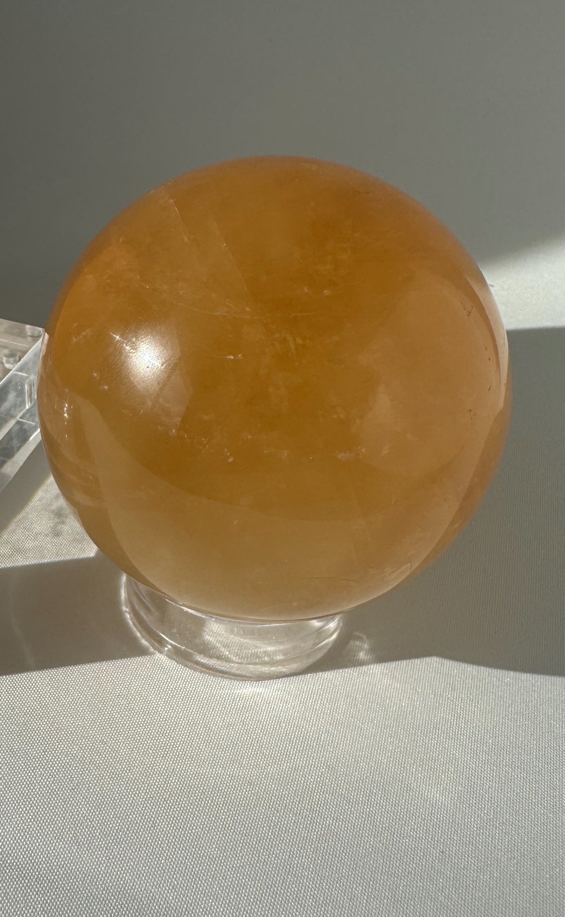 Rainbow Honey Calcite Sphere #HC1 | Bespoke Crystals