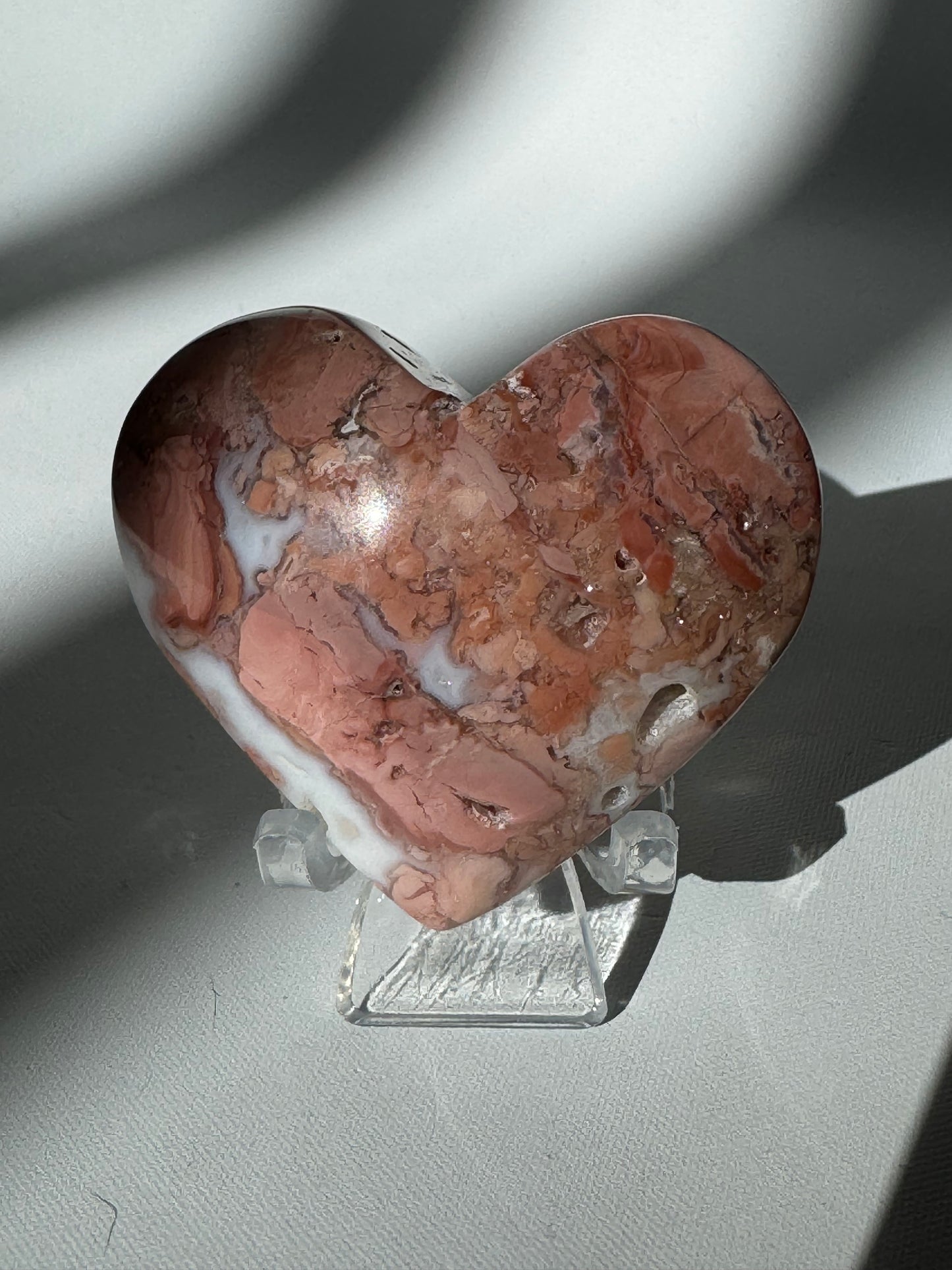 Cotton Candy Agate Hearts | Bespoke Crystals