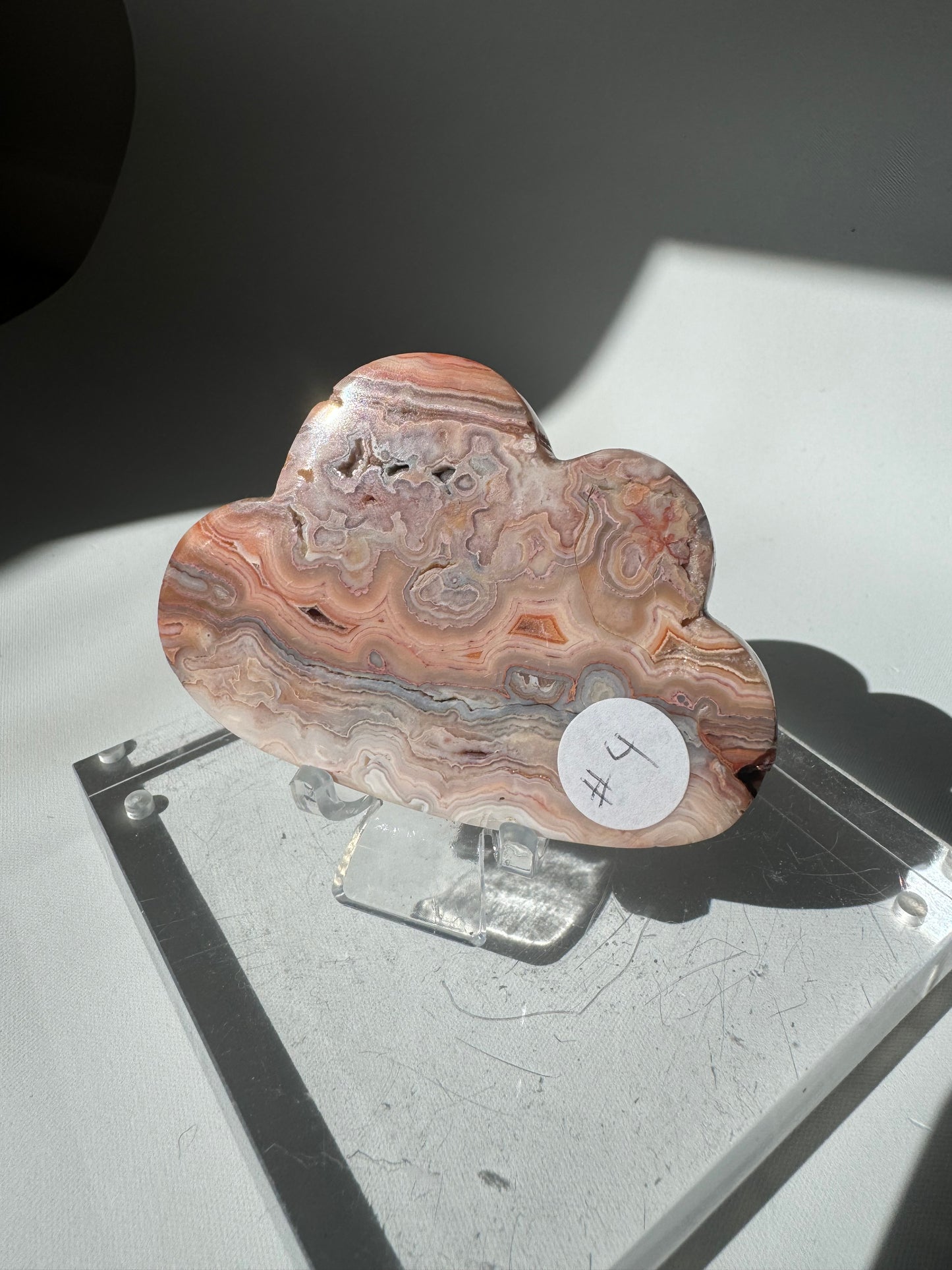 Pink Lace Agate Cloud #4 | Bespoke Crystals
