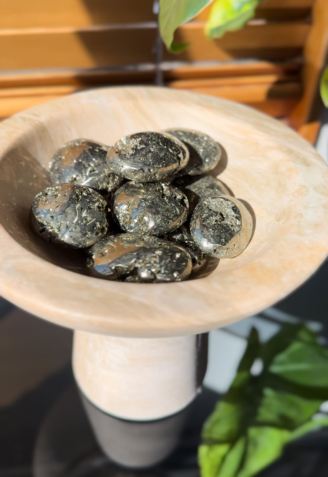 Pyrite Palm Stones | Bespoke Crystals