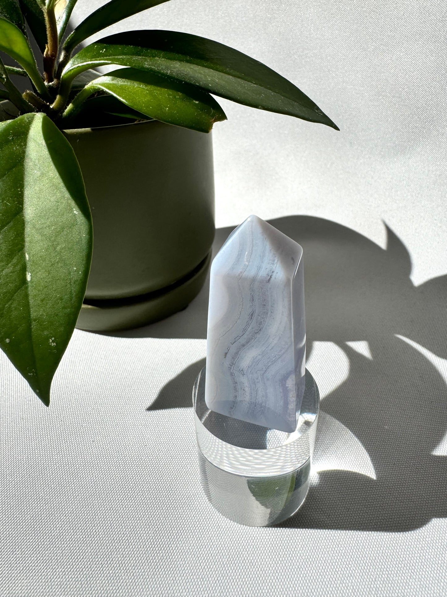 Blue Lace Agate Tower | Bespoke Crystals