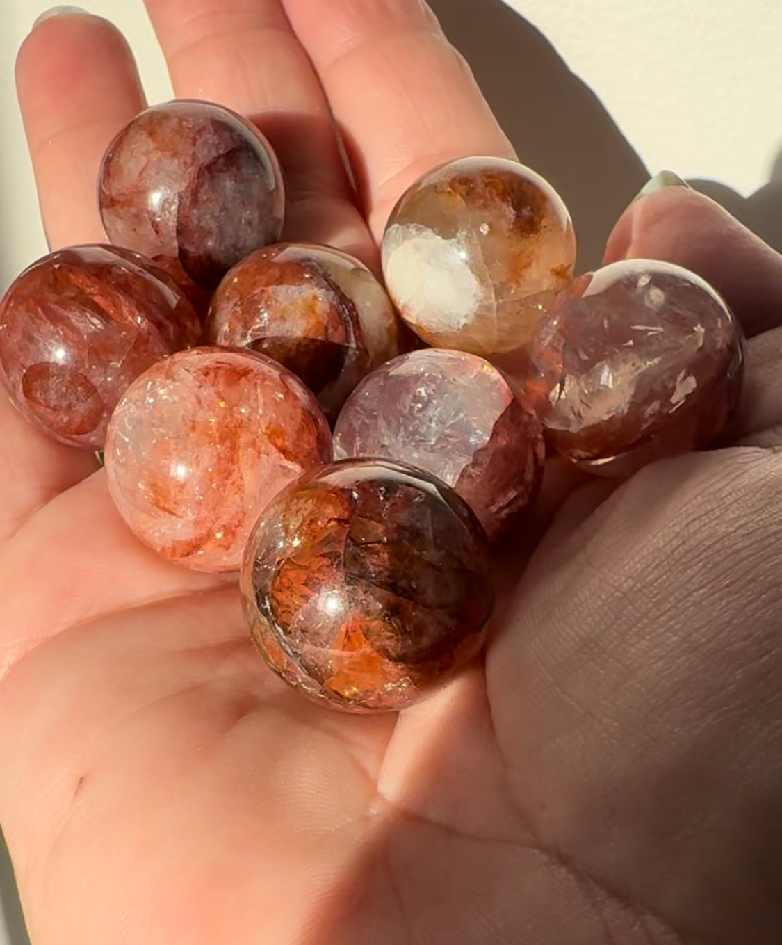 Mini Fire Quartz Spheres | Bespoke Crystals