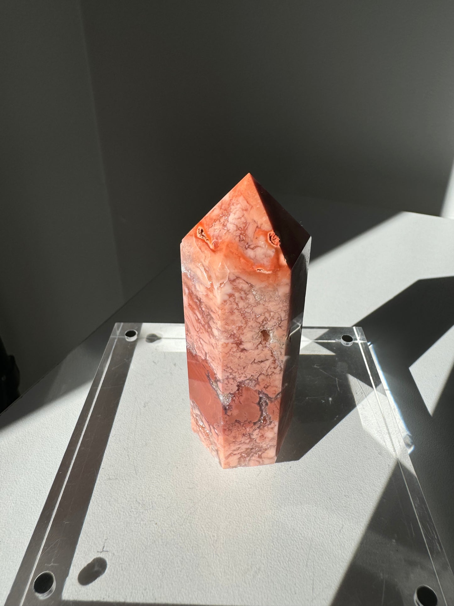 Cotton Candy Agate Point #6 | Bespoke Crystals
