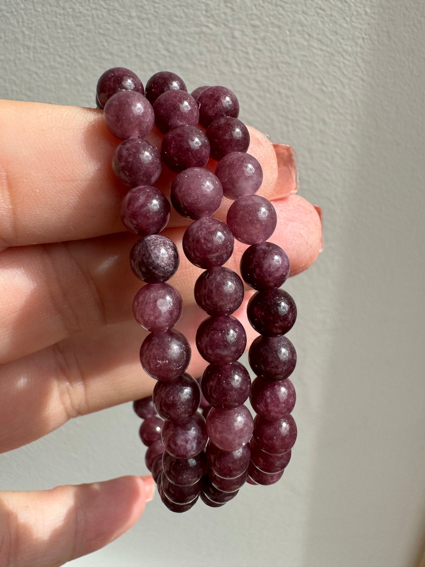 Garnet 6mm Bracelet | Bespoke Crystals