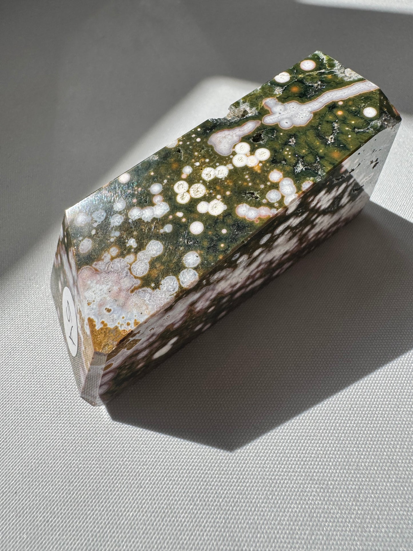 Orbicular Ocean Jasper Freeform #A5 | Bespoke Crystals