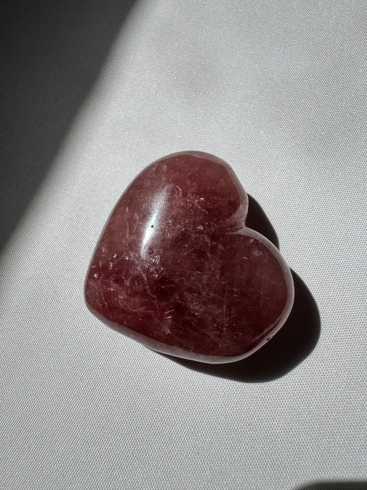 Strawberry Quartz Heart | Bespoke Crystals