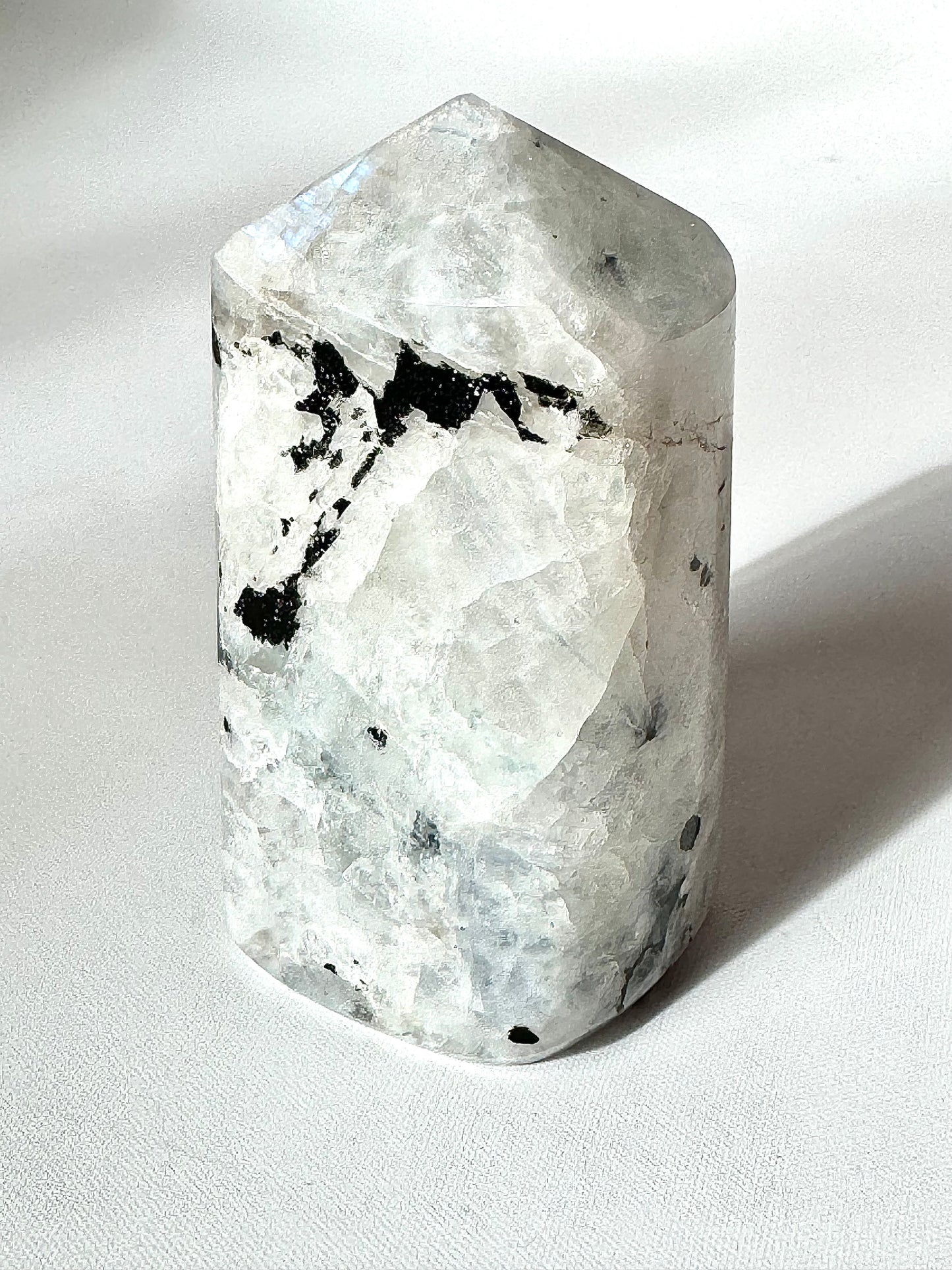 Rainbow Moonstone Tower | Bespoke Crystals