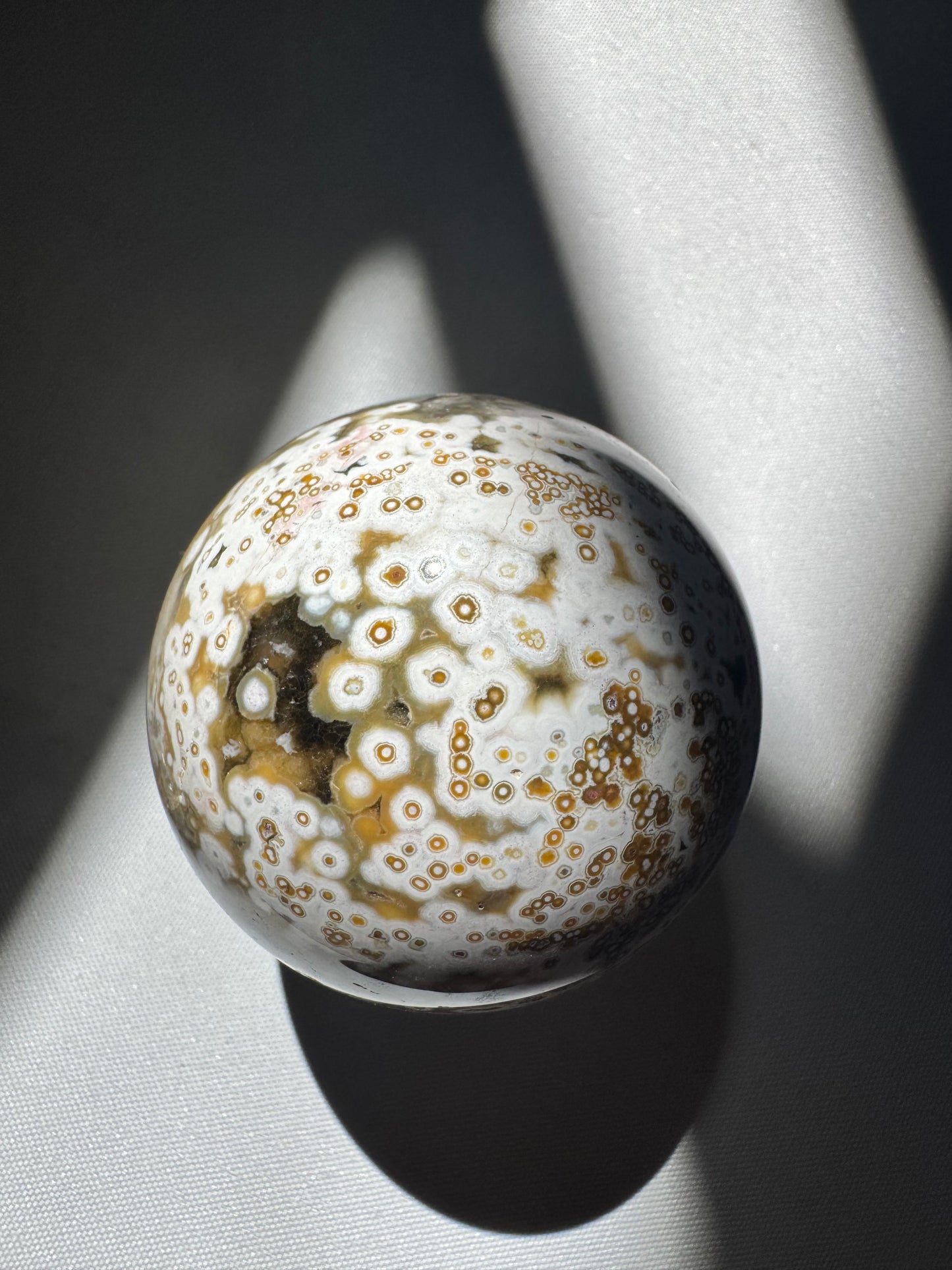 Orbicular Ocean Jasper Sphere #1 | Bespoke Crystals