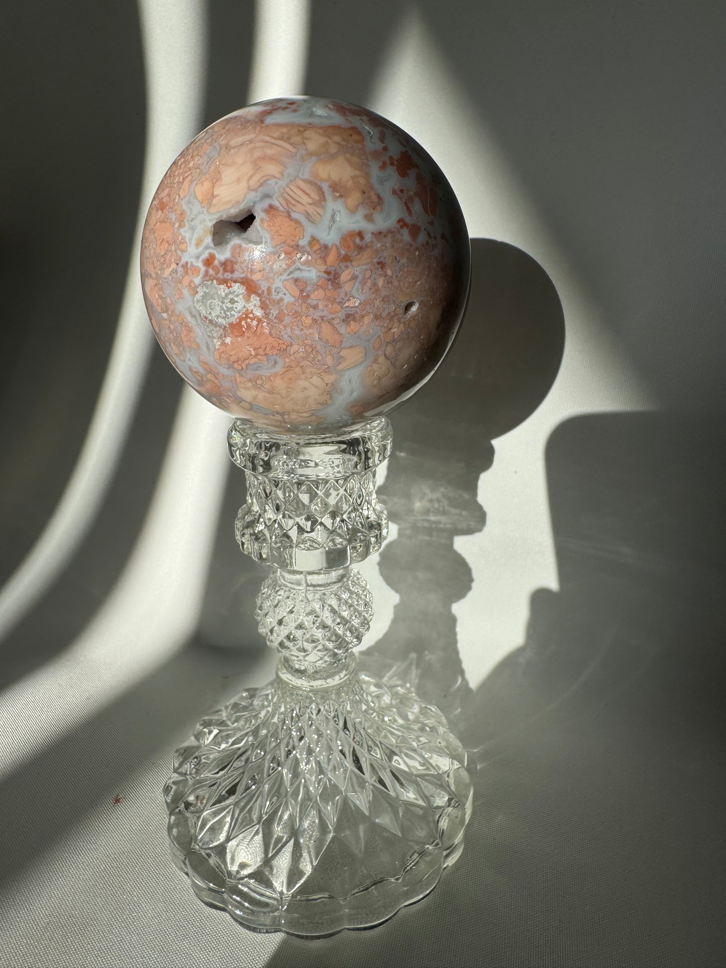 Cotton Candy Agate Sphere | Bespoke Crystals