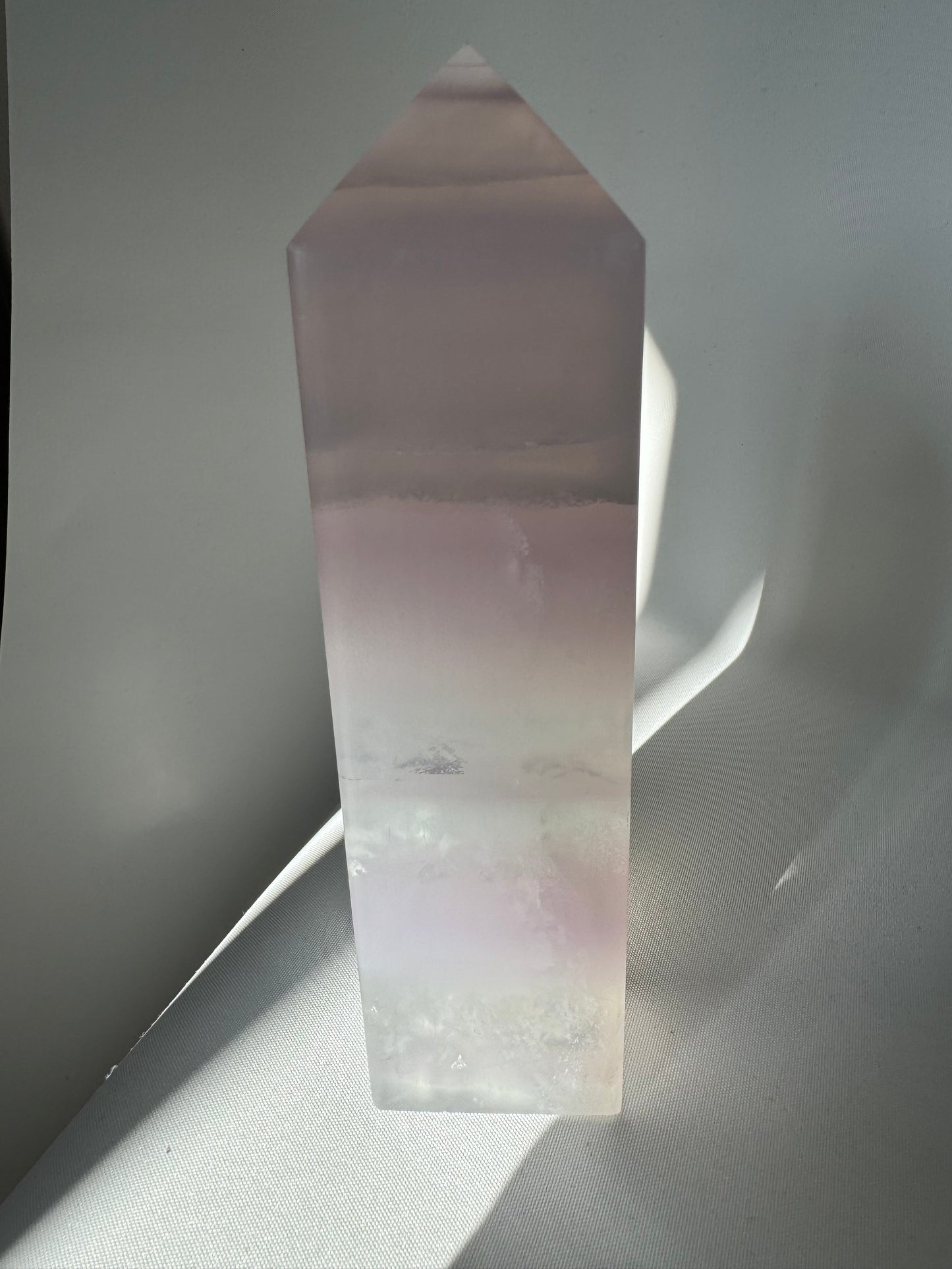 Yttrium Lavender Fluorite Tower | Bespoke Crystals