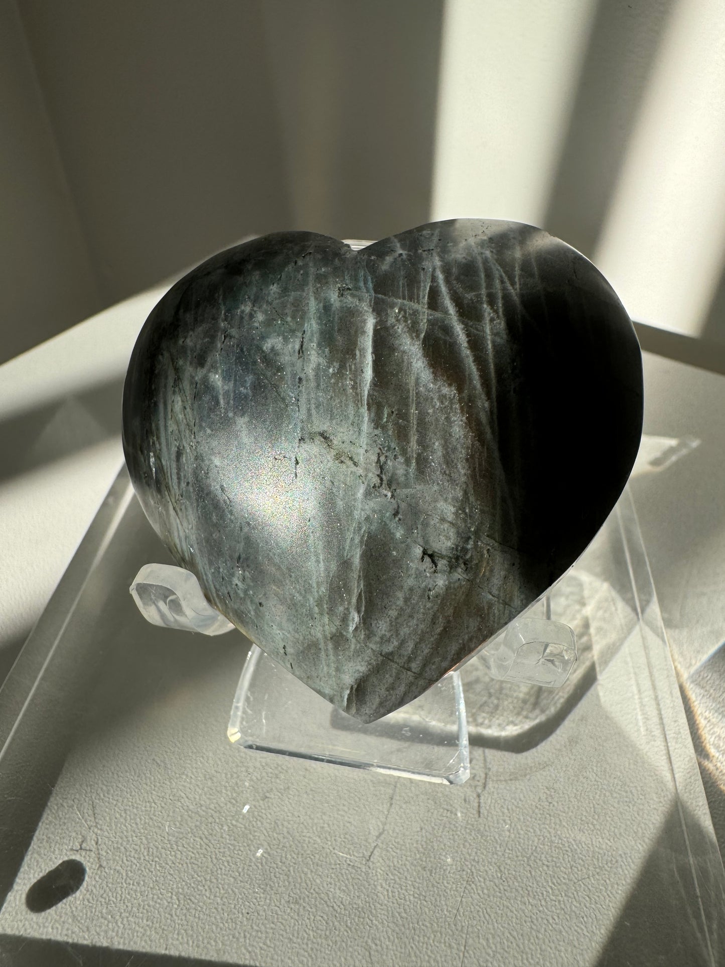 Labradorite Puffy Heart #1| Bespoke Crystals