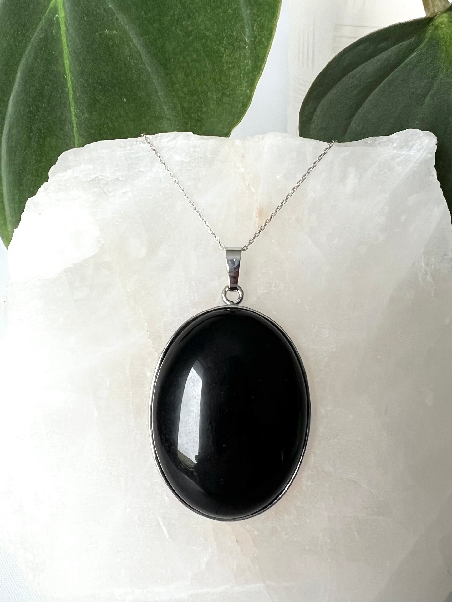 Black Onyx Pendant | Bespoke Crystals
