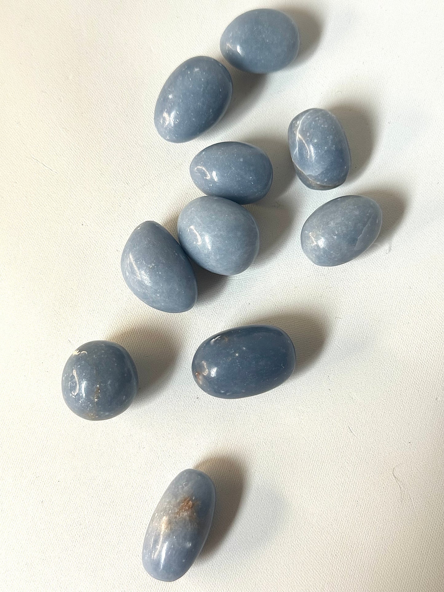 Angelite Tumble Stones | Bespoke Crystals
