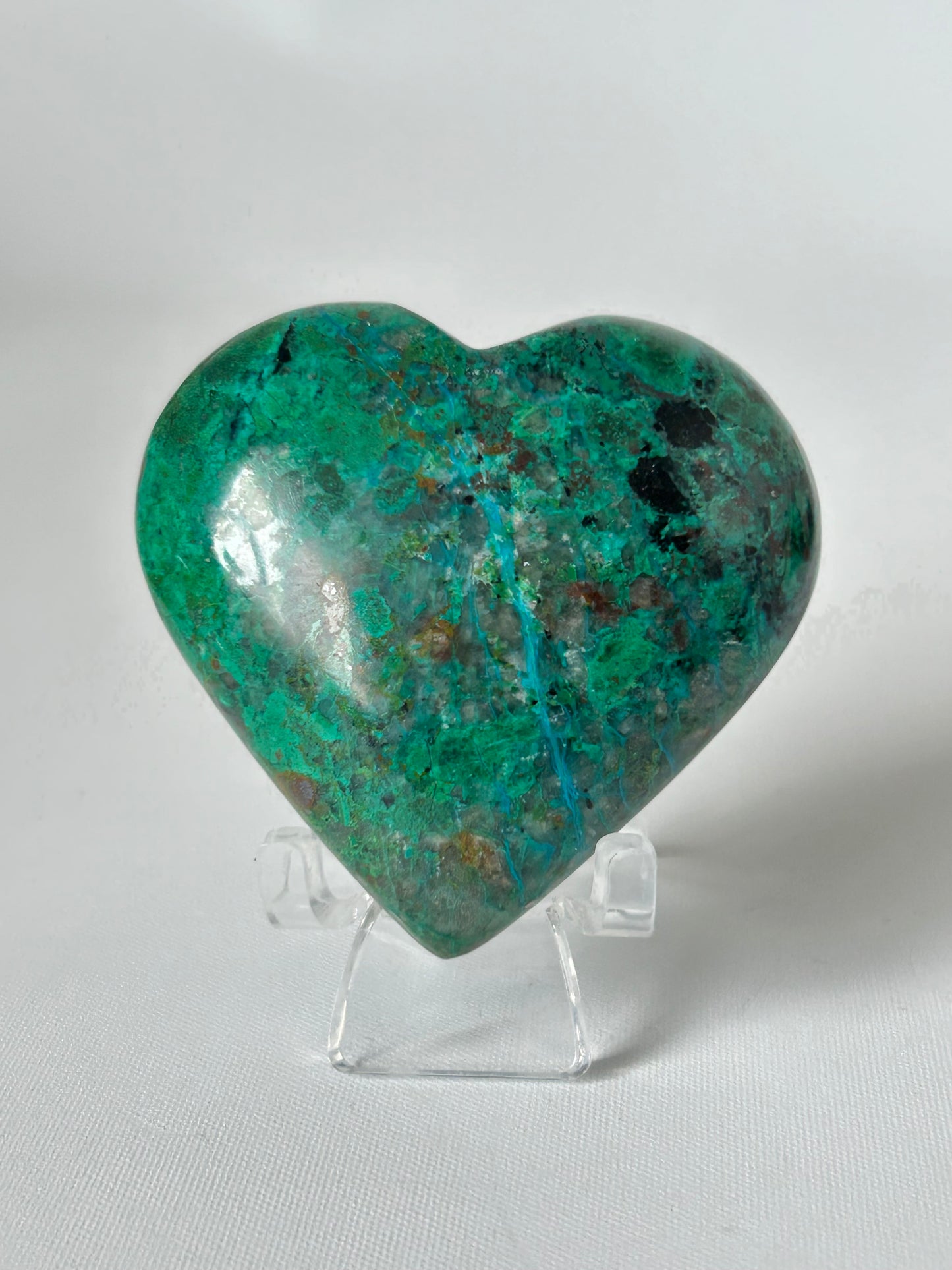 Chrysocolla Heart #3 | Bespoke Crystals