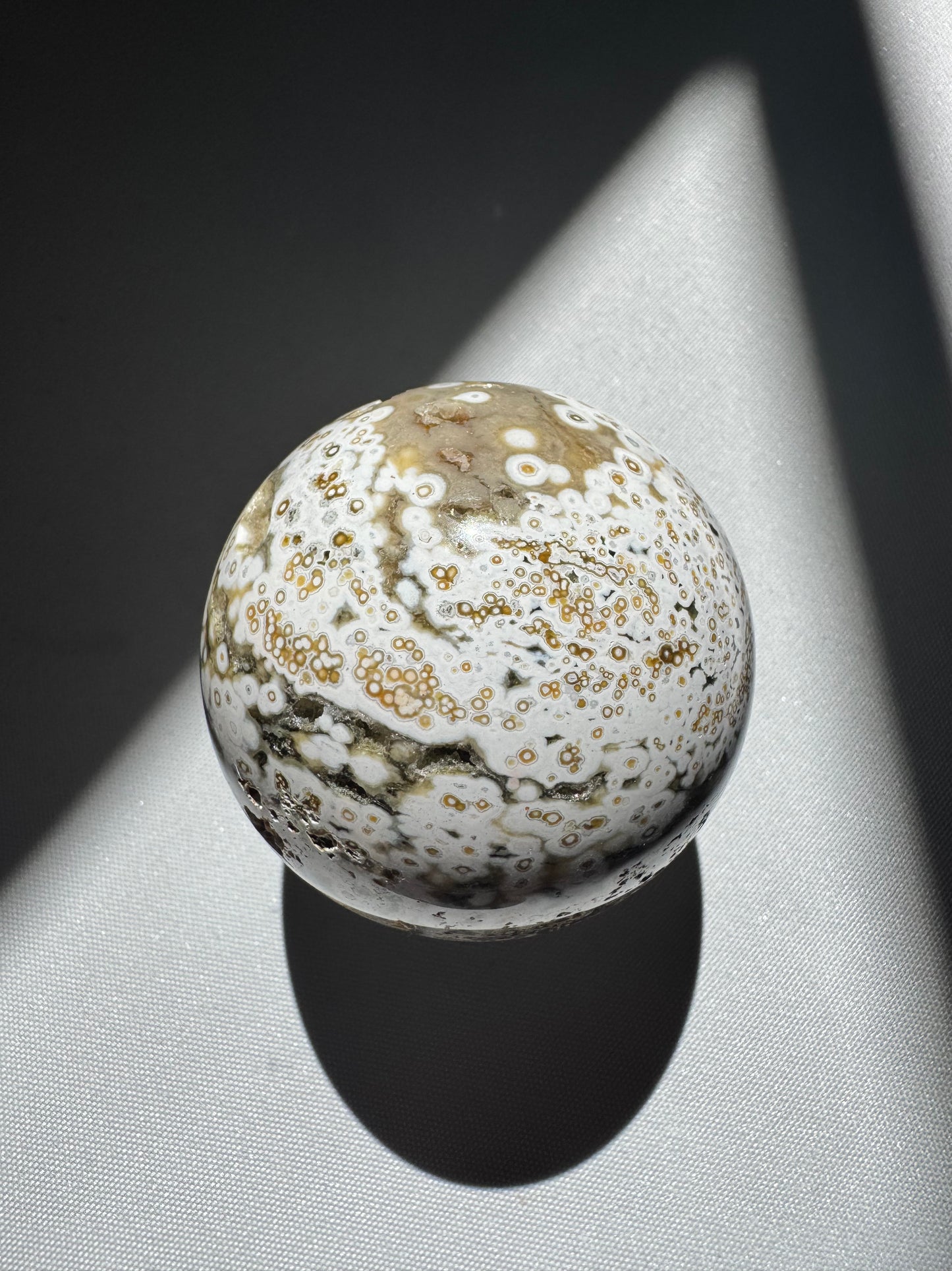 Orbicular Ocean Jasper Sphere #3 | Bespoke Crystals
