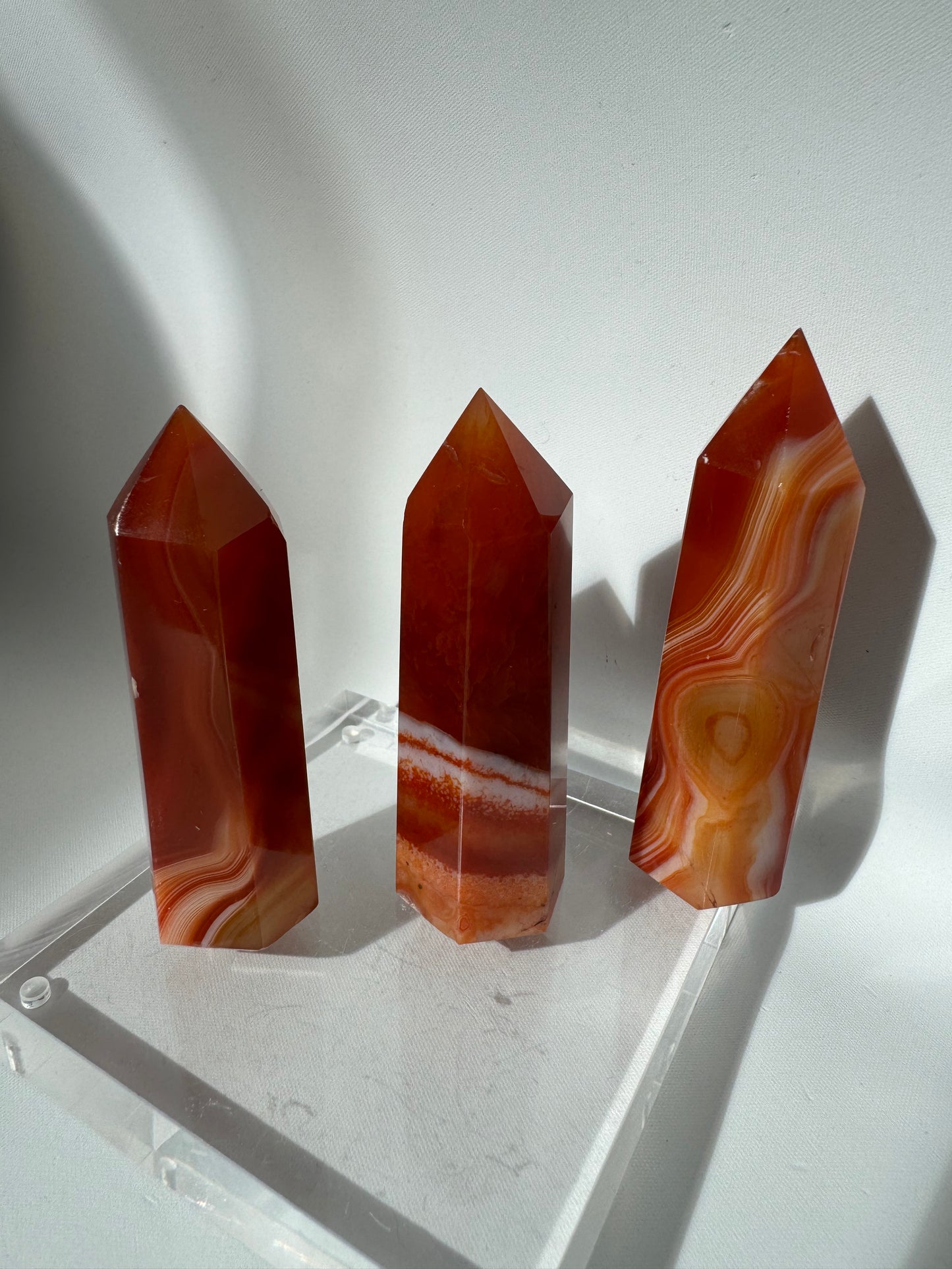 Carnelian Points | Bespoke Crystals