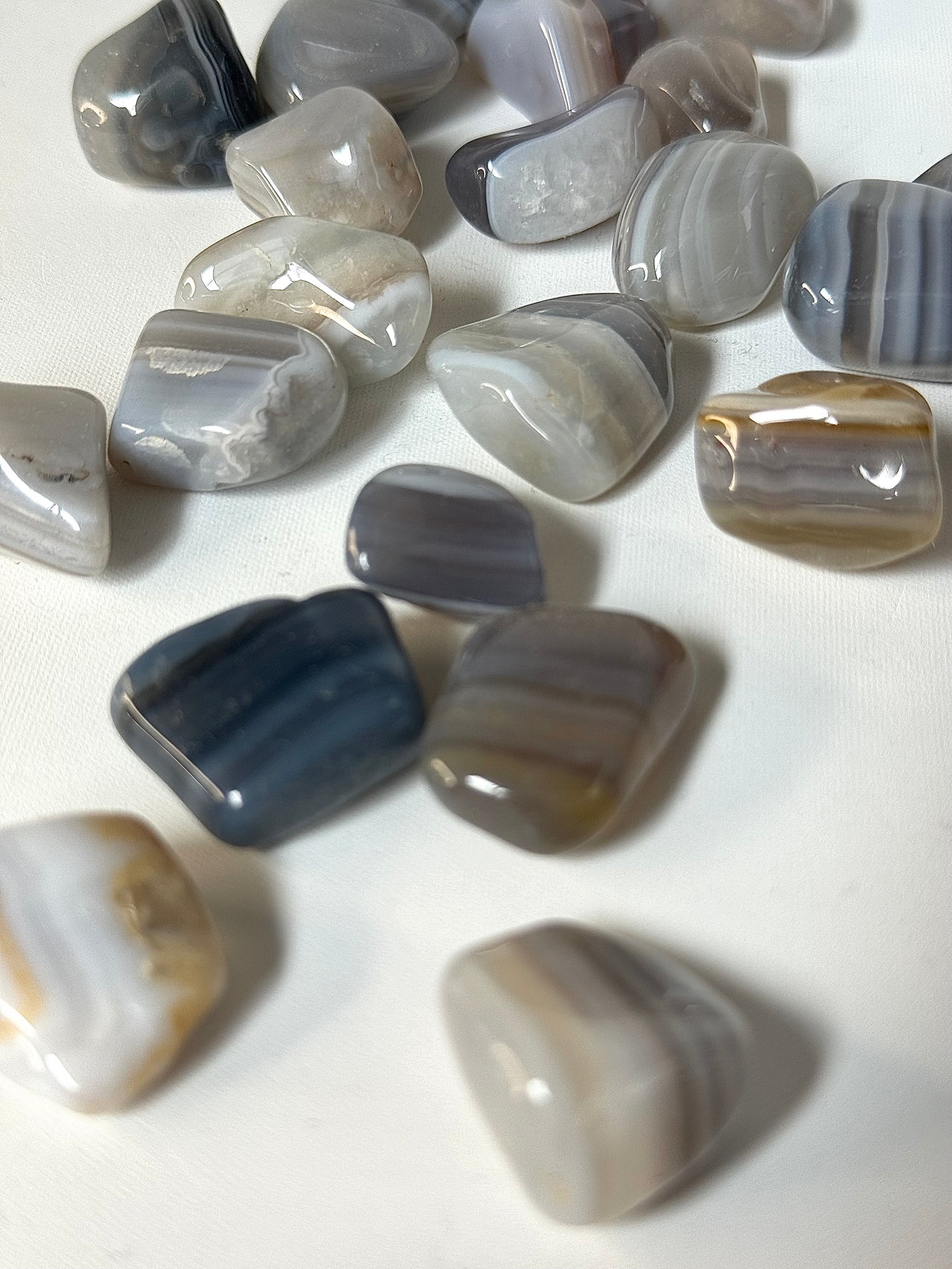 Banded Agate Tumble Stone | Bespoke Crystals