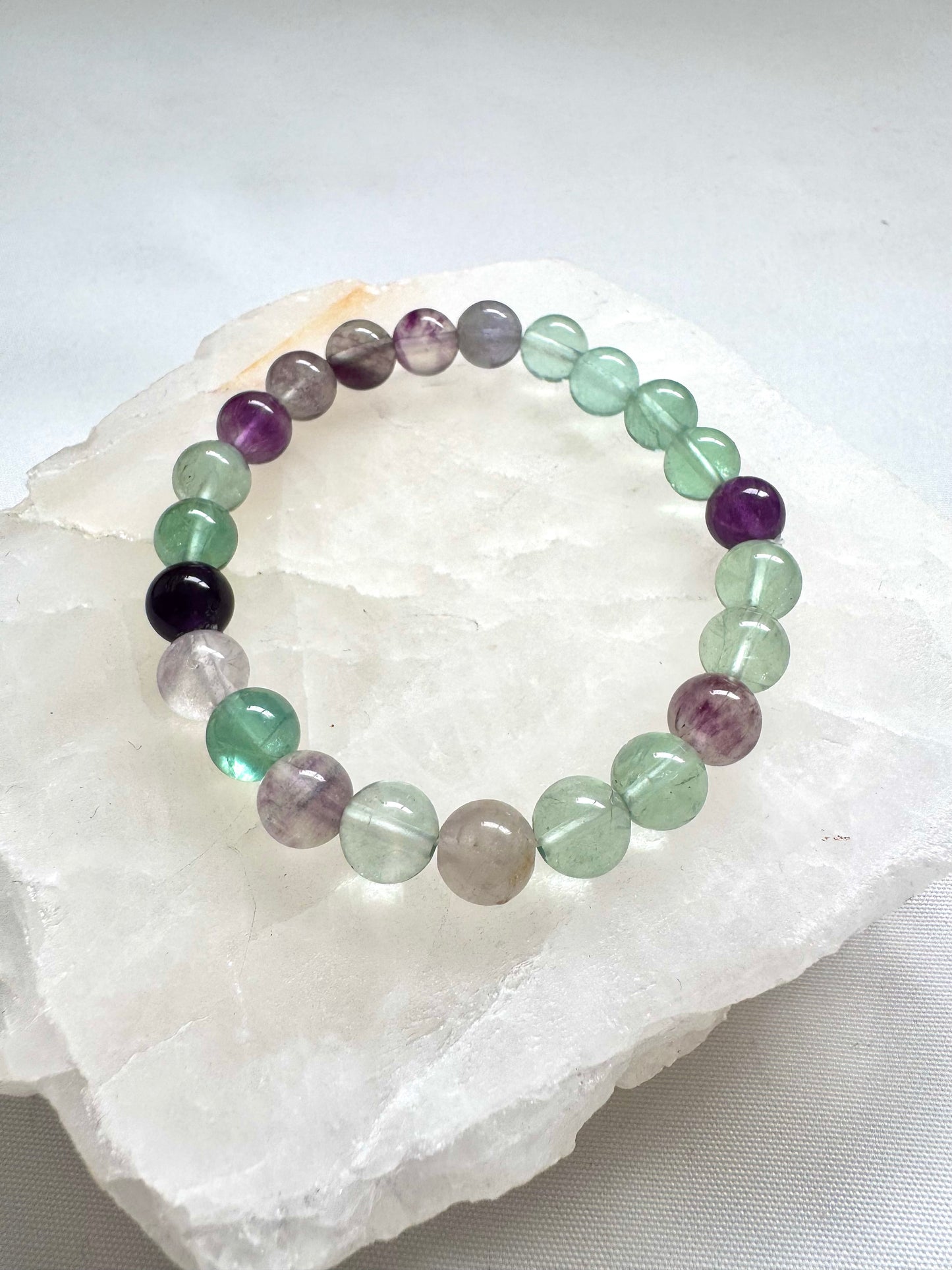 Rainbow Fluorite Bracelet 8mm