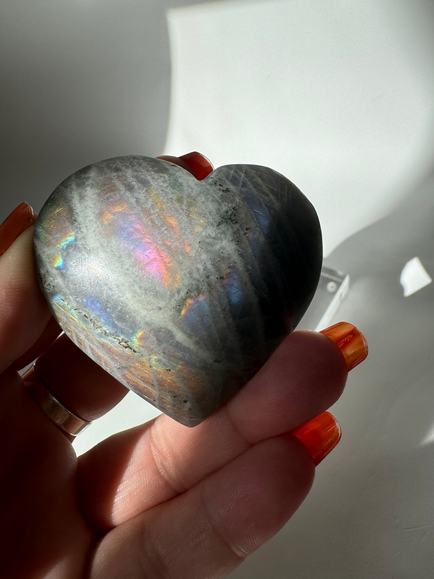 Labradorite Puffy Heart #5 | Bespoke Crystals