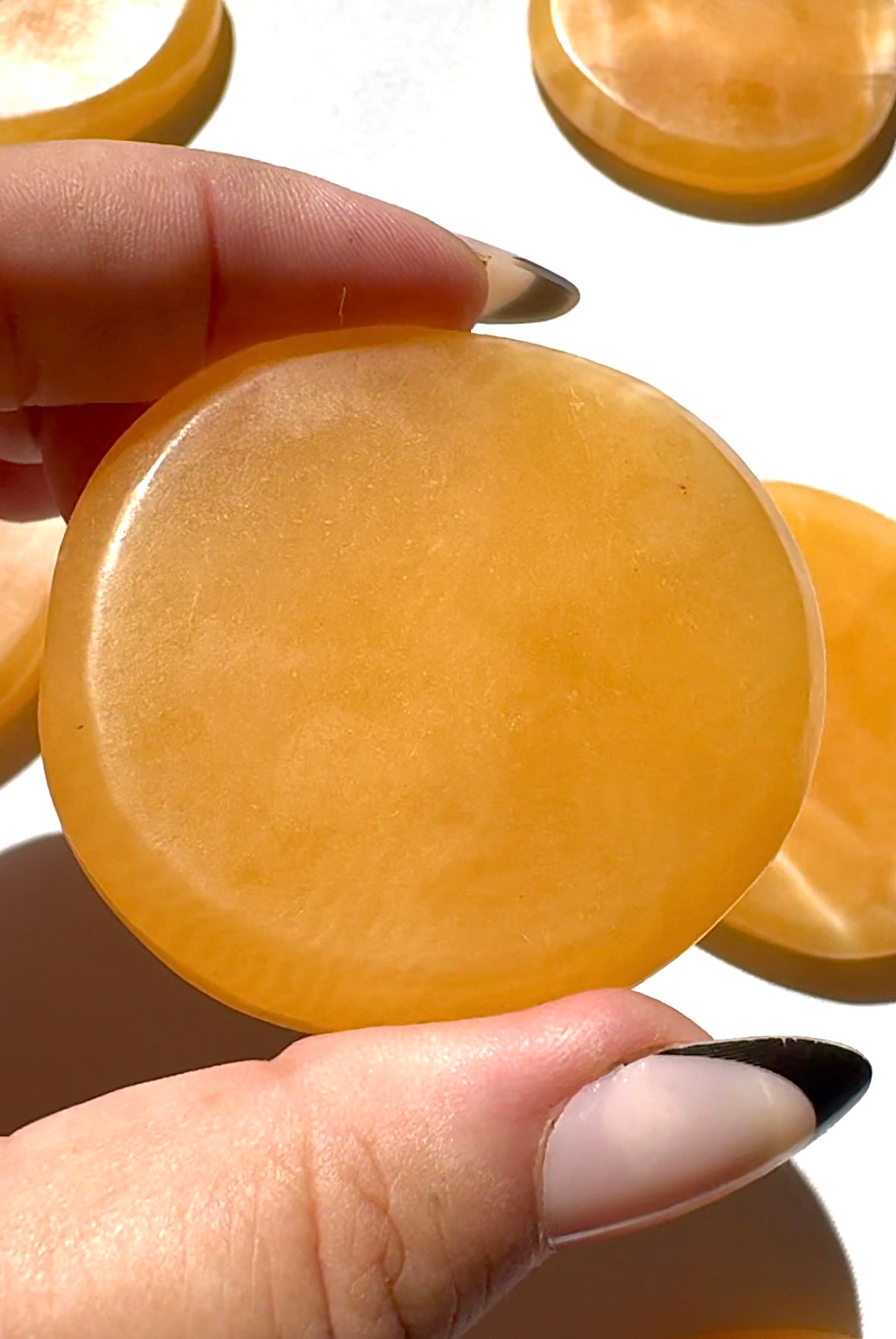Orange Calcite Sun Discs | Bespoke Crystals