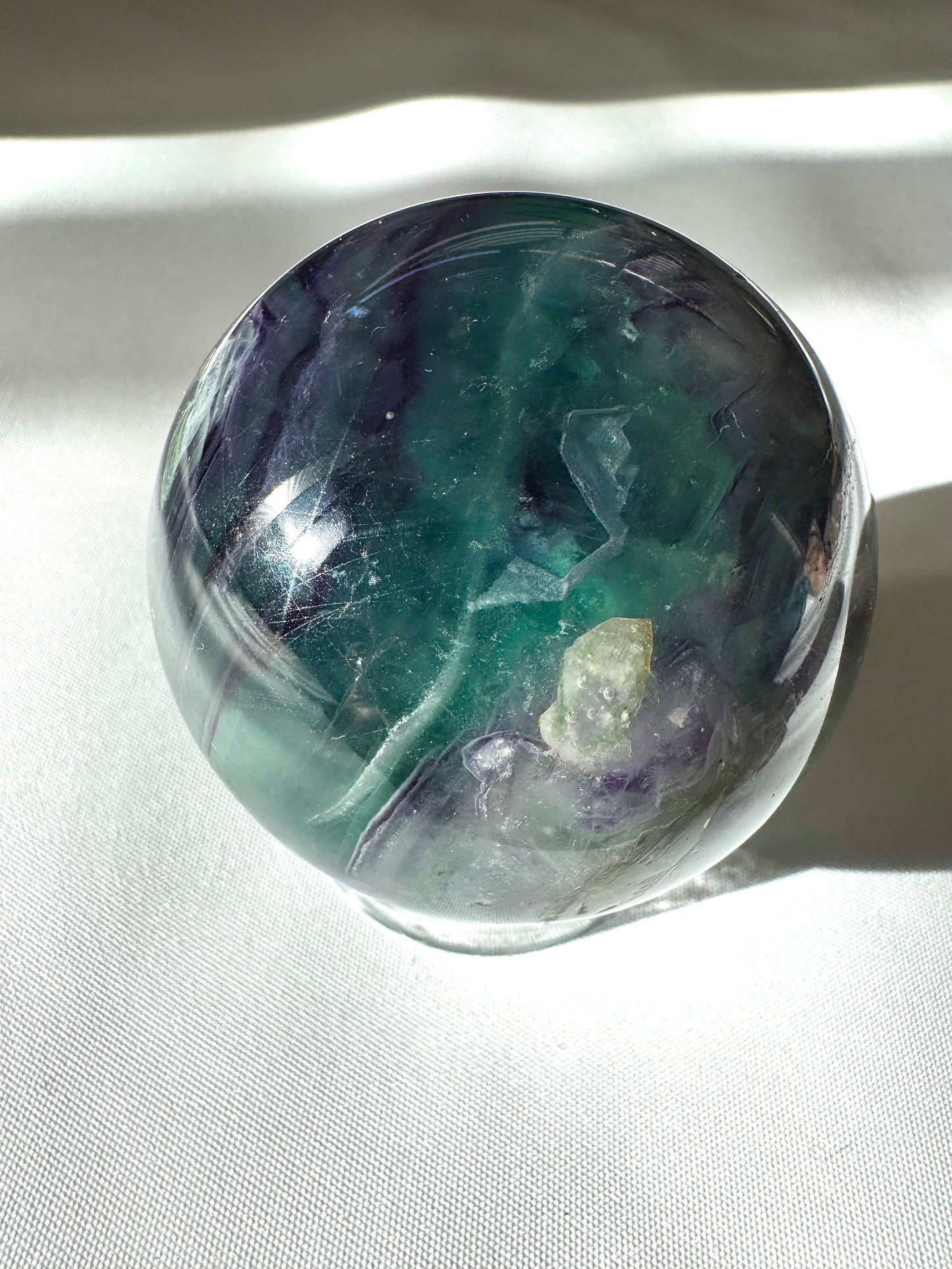 Rainbow Fluorite Sphere