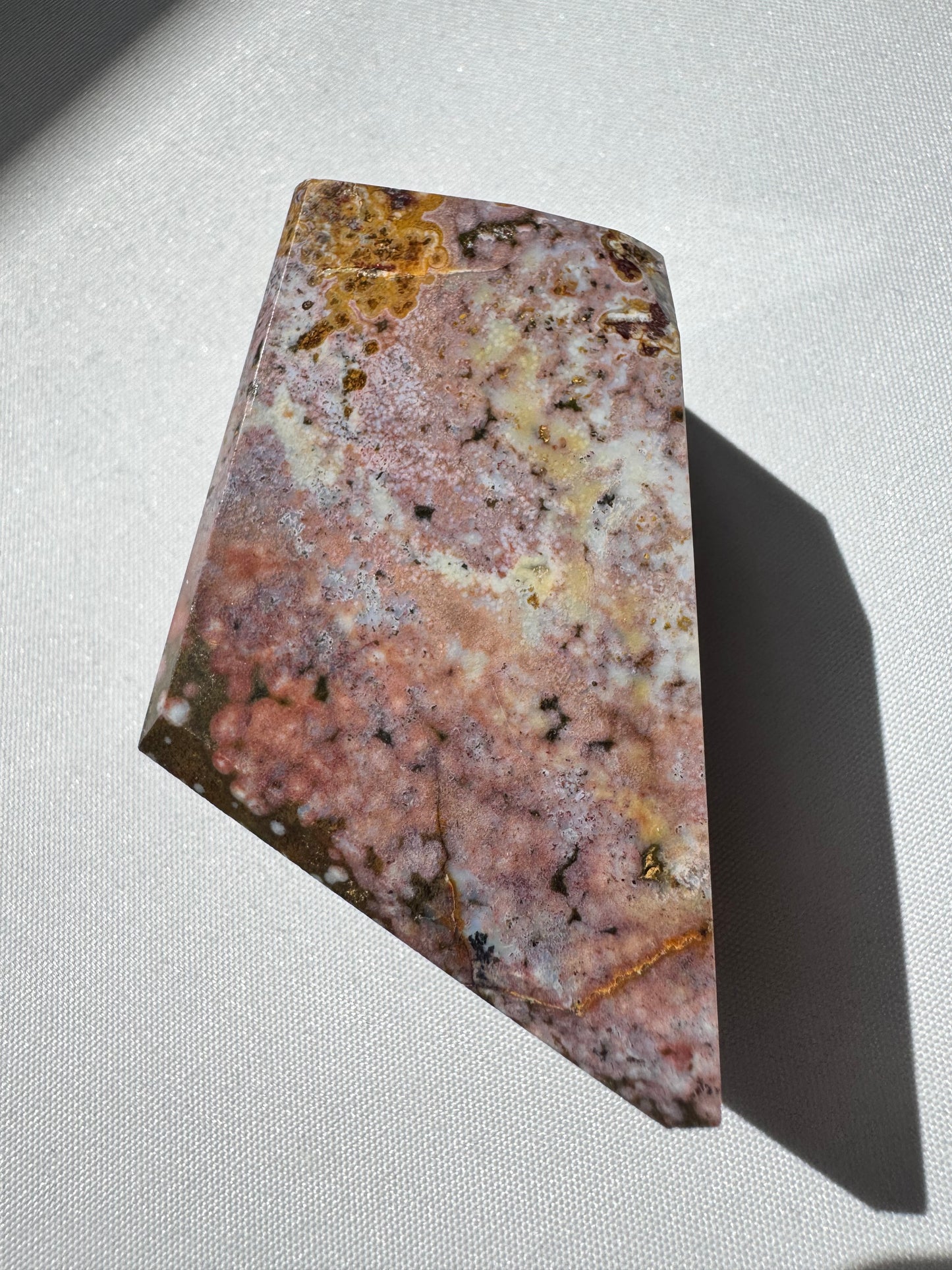 Orbicular Ocean Jasper Freeform #A8 | Bespoke Crystals