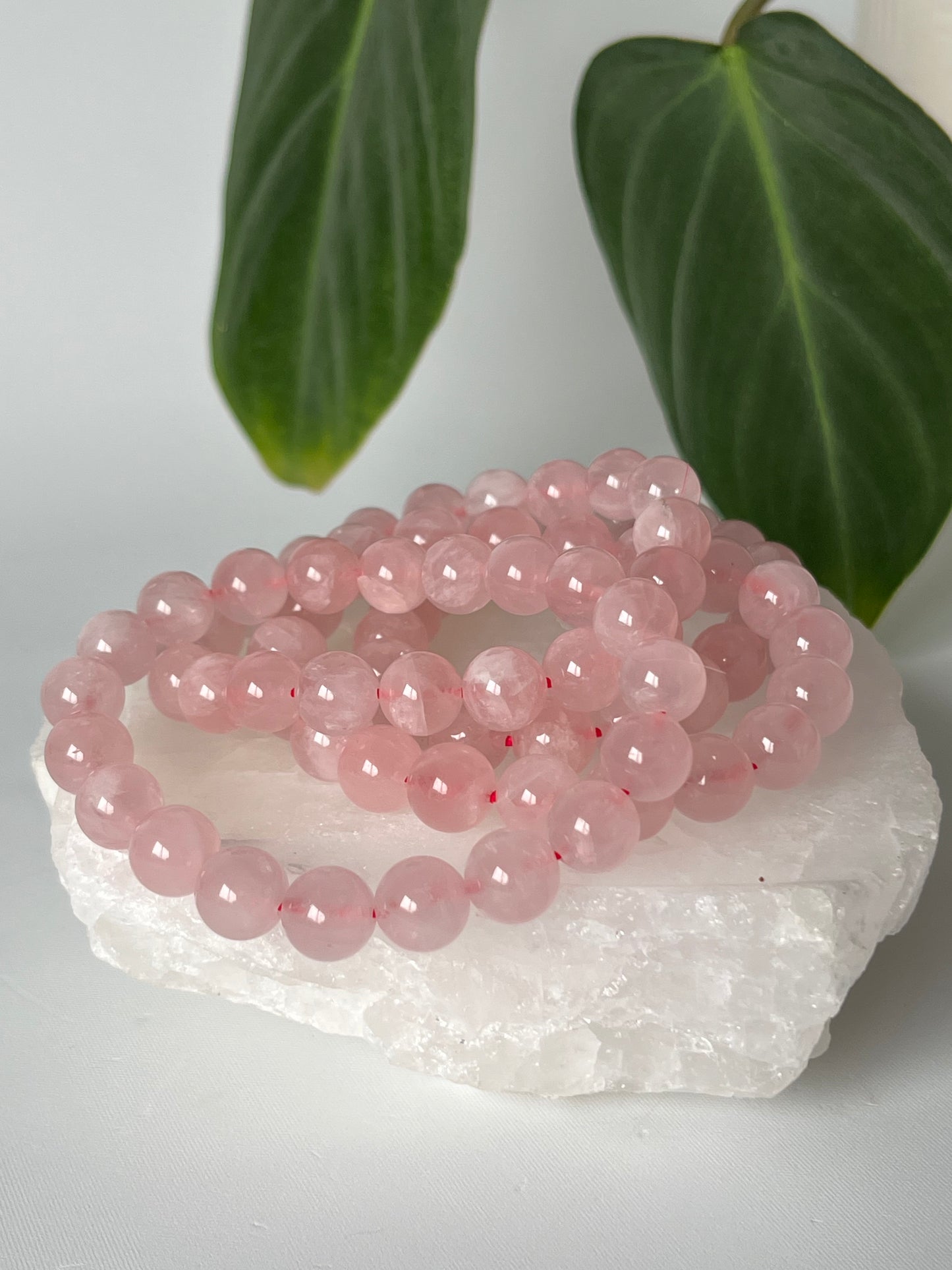 Rose Quartz 10mm Bracelet | Bespoke Crystals
