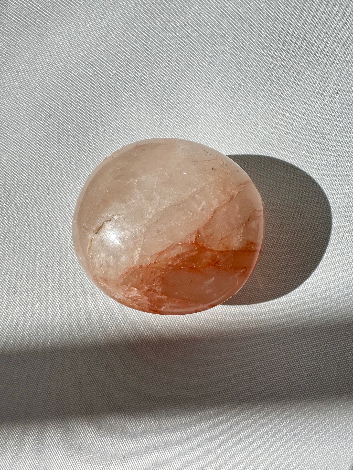 Fire Quartz Palm Stones | Bespoke Crystals