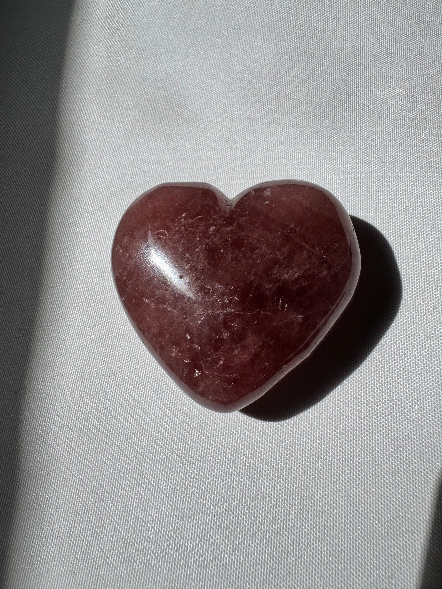 Strawberry Quartz Heart | Bespoke Crystals