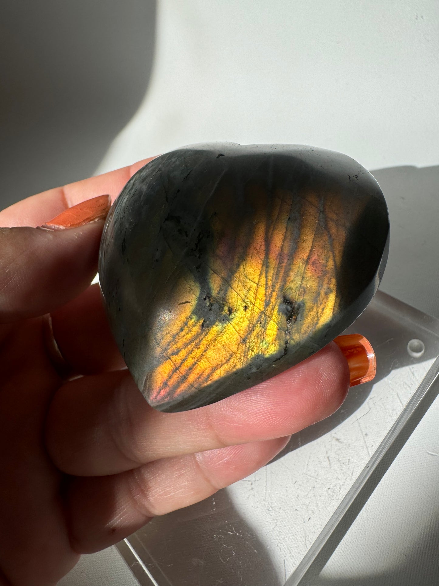 Labradorite Puffy Heart #1| Bespoke Crystals